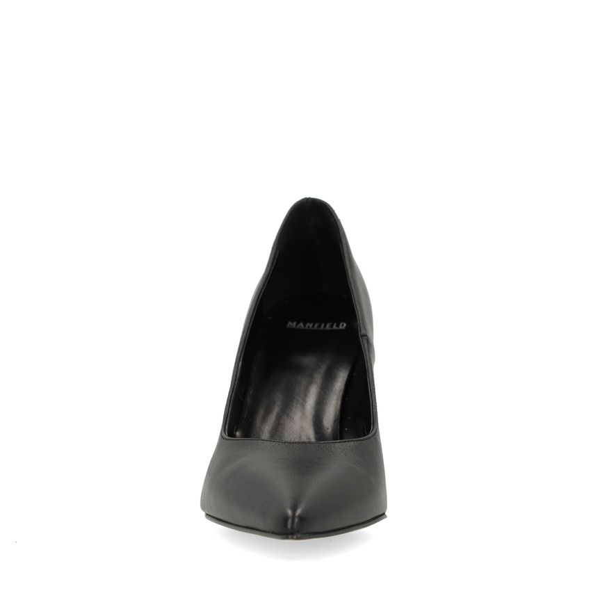 Zwarte leren pumps
