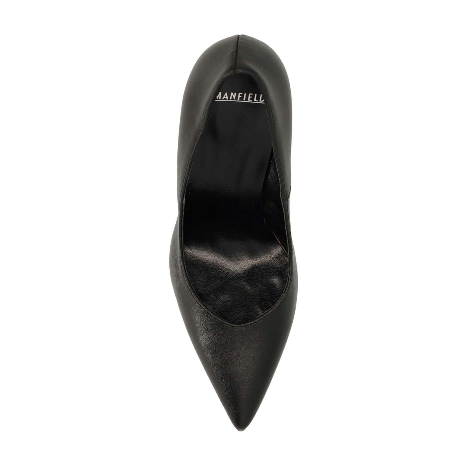 Zwarte leren pumps