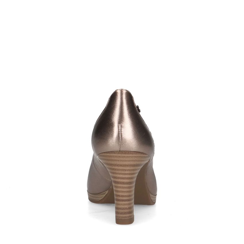 Bronzen leren pumps