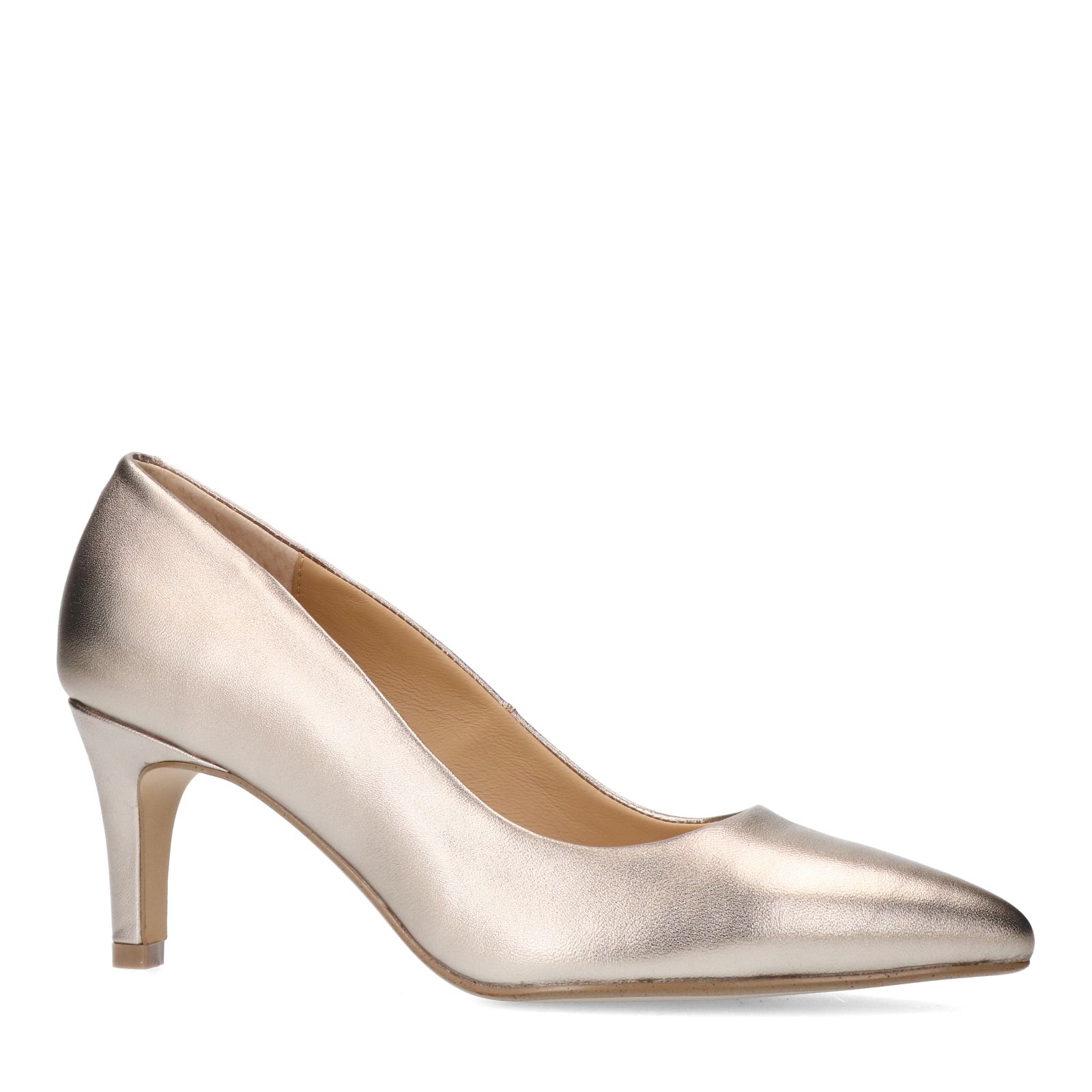 Bronzen leren pumps