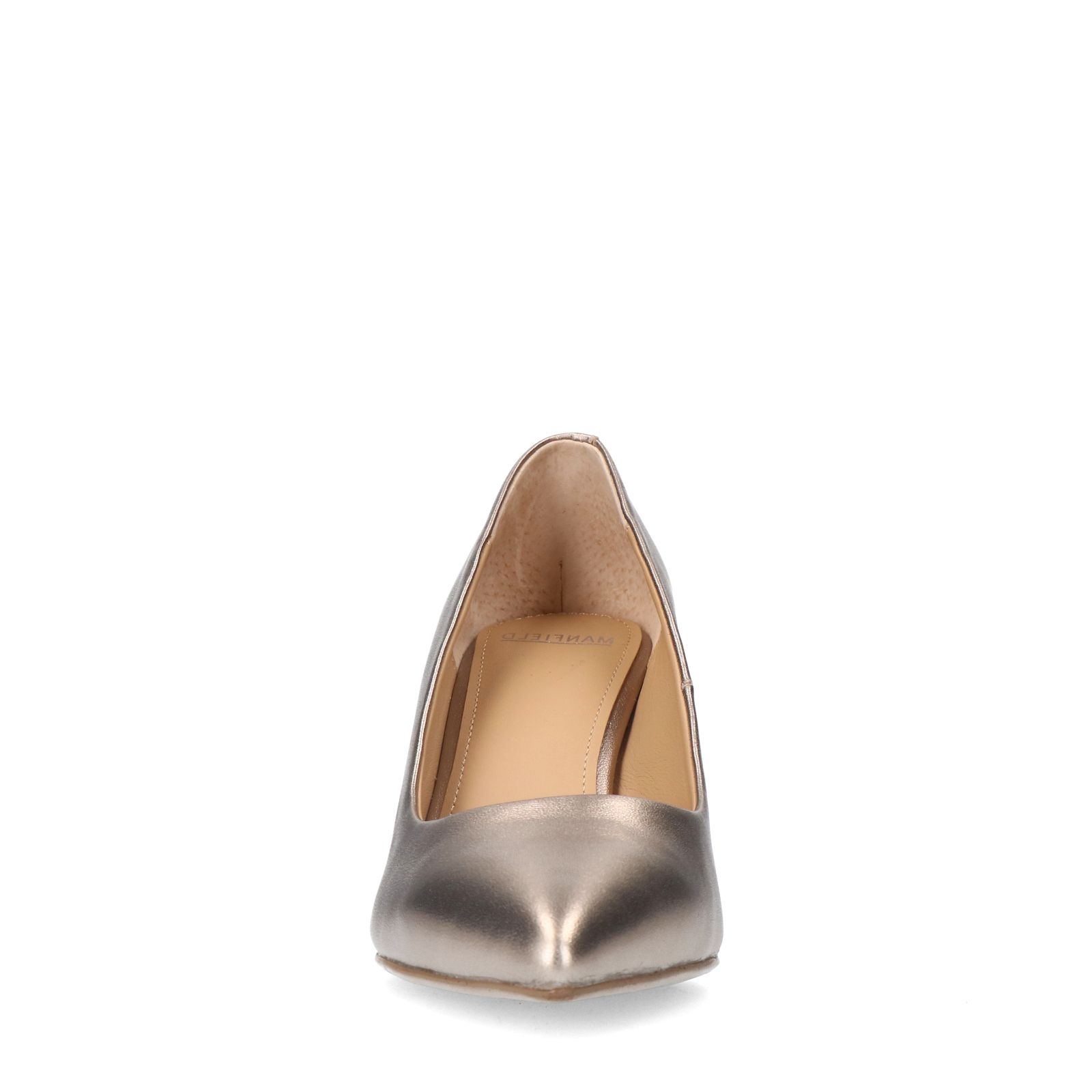 Bronzen leren pumps