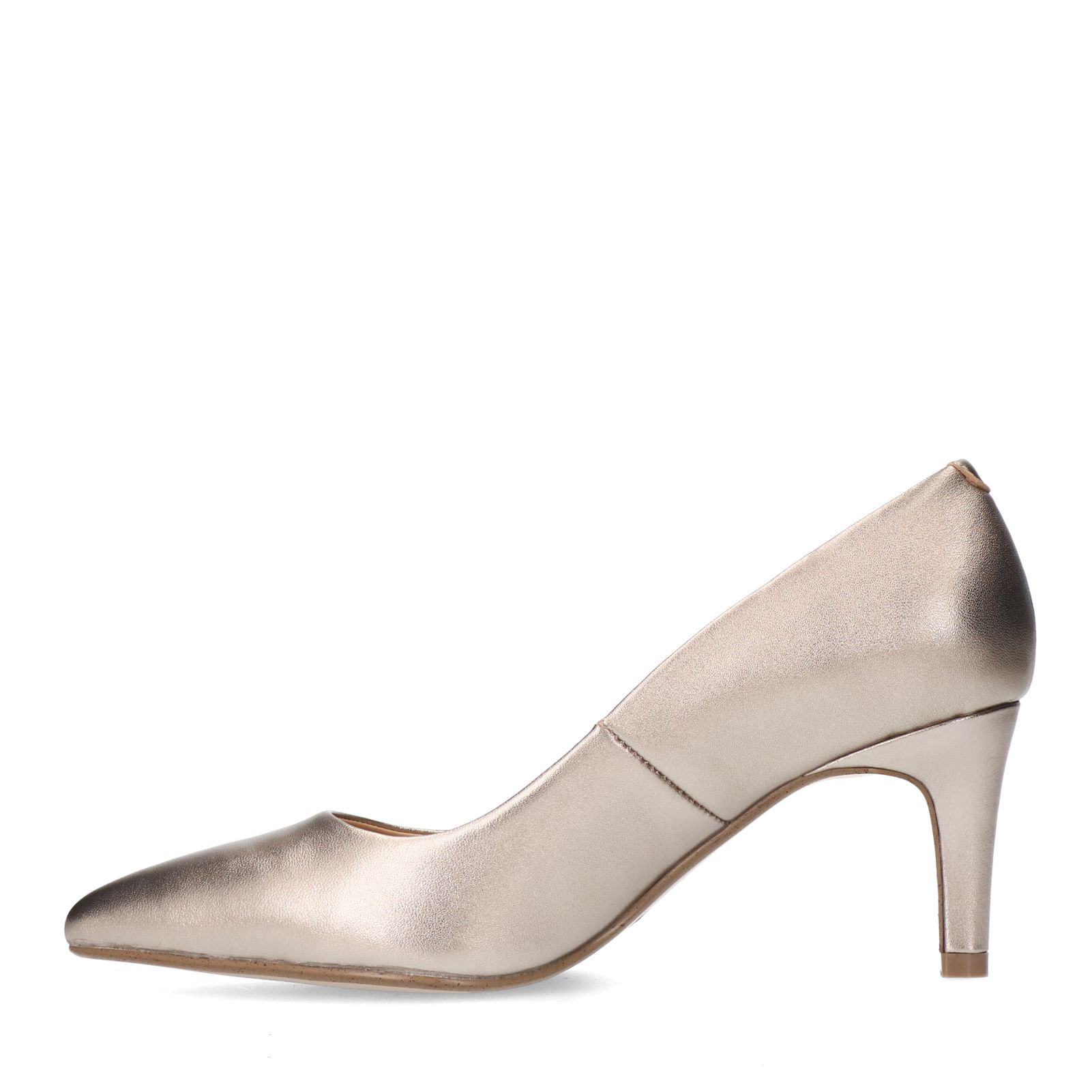 Bronzen leren pumps
