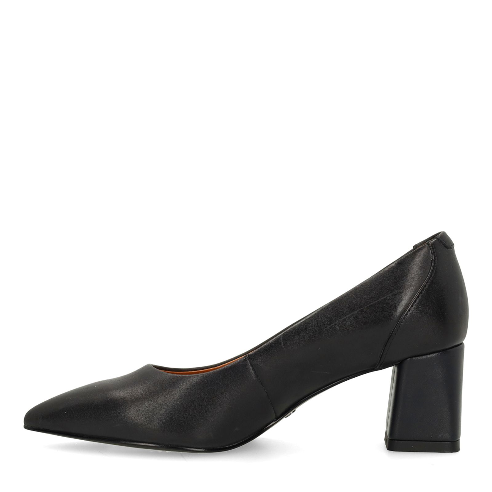 Marineblaue Lederpumps