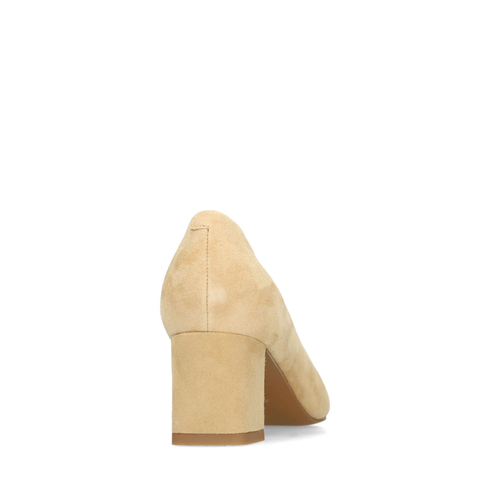 Beige suède pumps