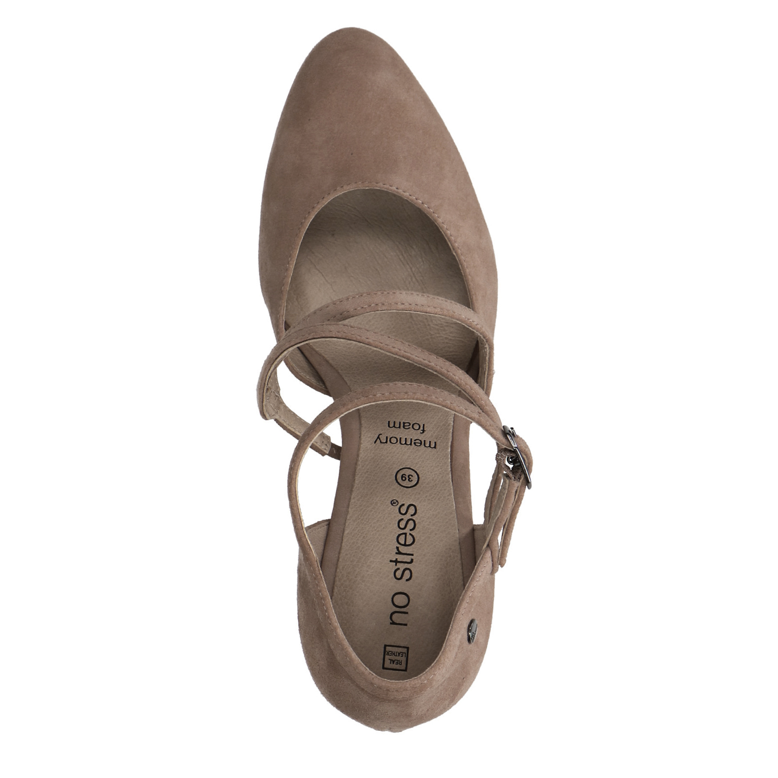 Beigefarbene Veloursleder-Pumps | Pumps | Manfield | Manfield