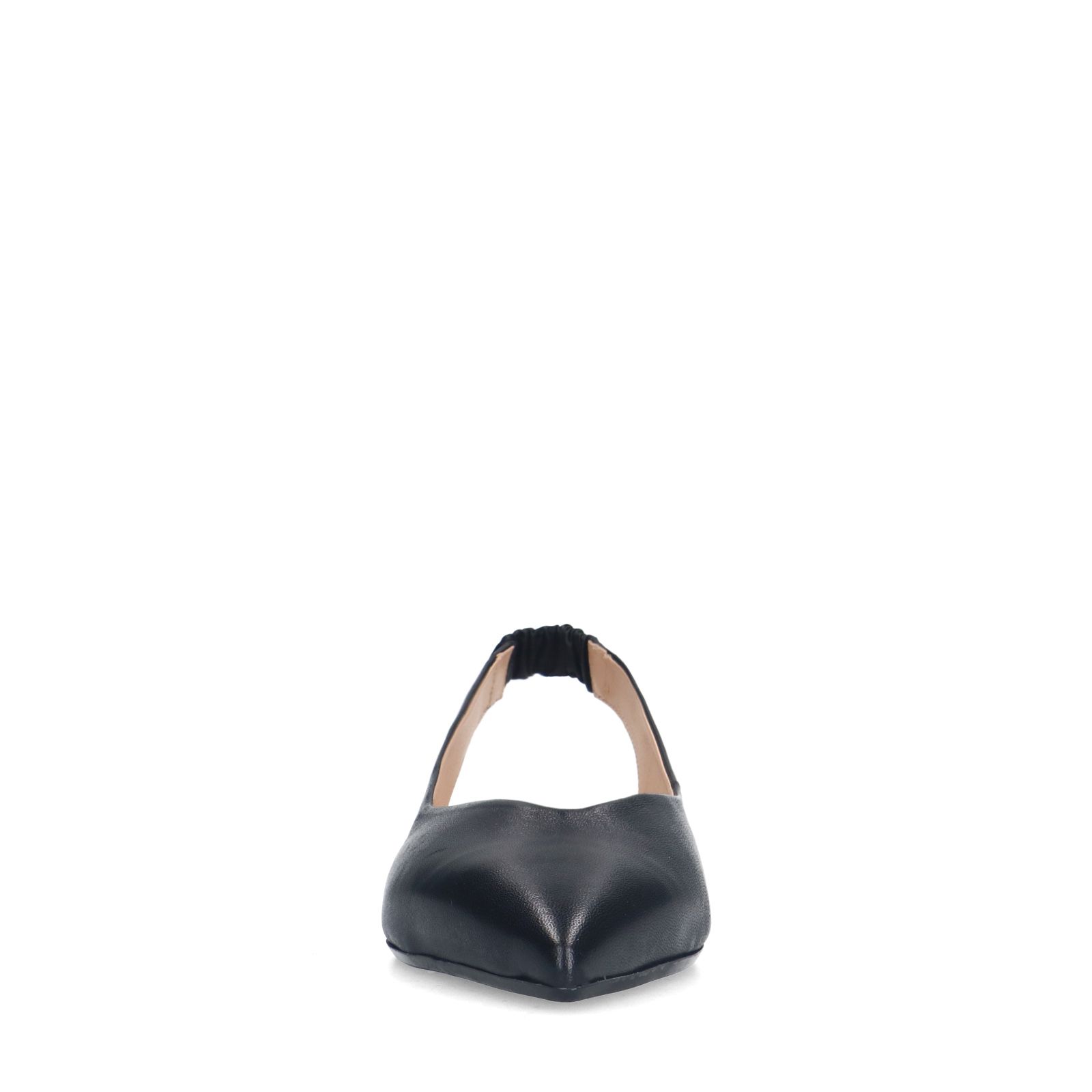 Zwart leren slingbacks