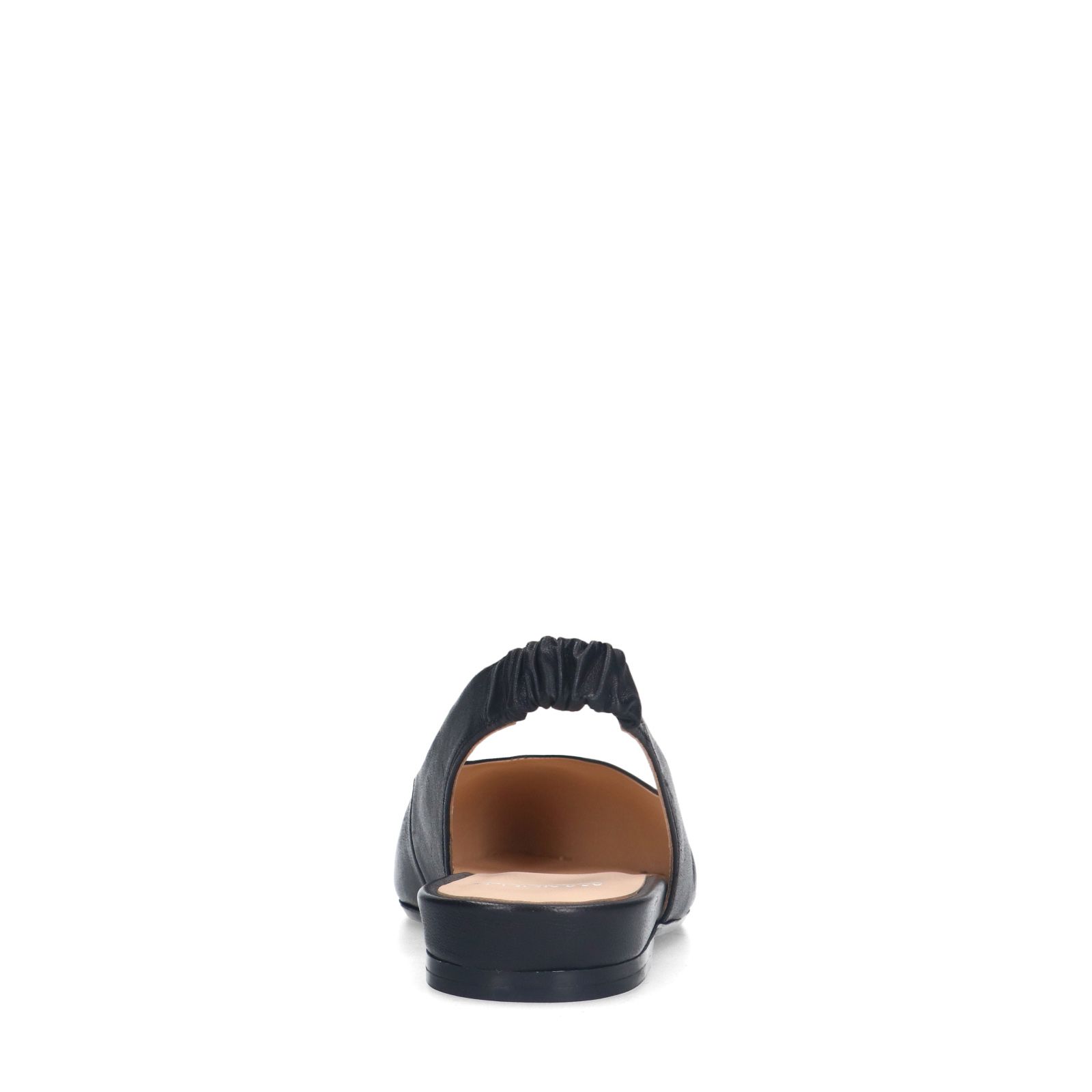 Zwart leren slingbacks
