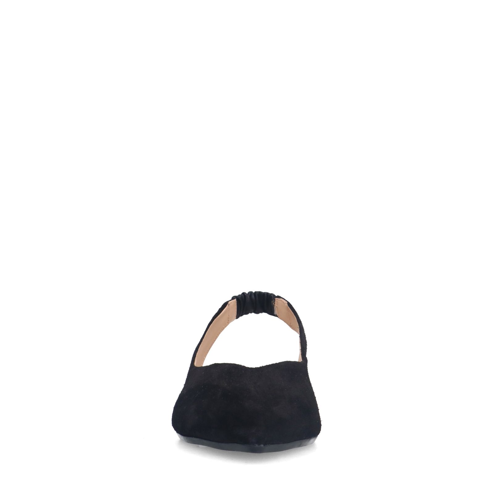 Zwarte suède slingbacks