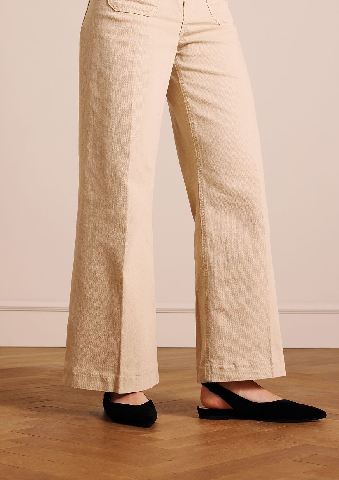 Zwarte suède slingbacks