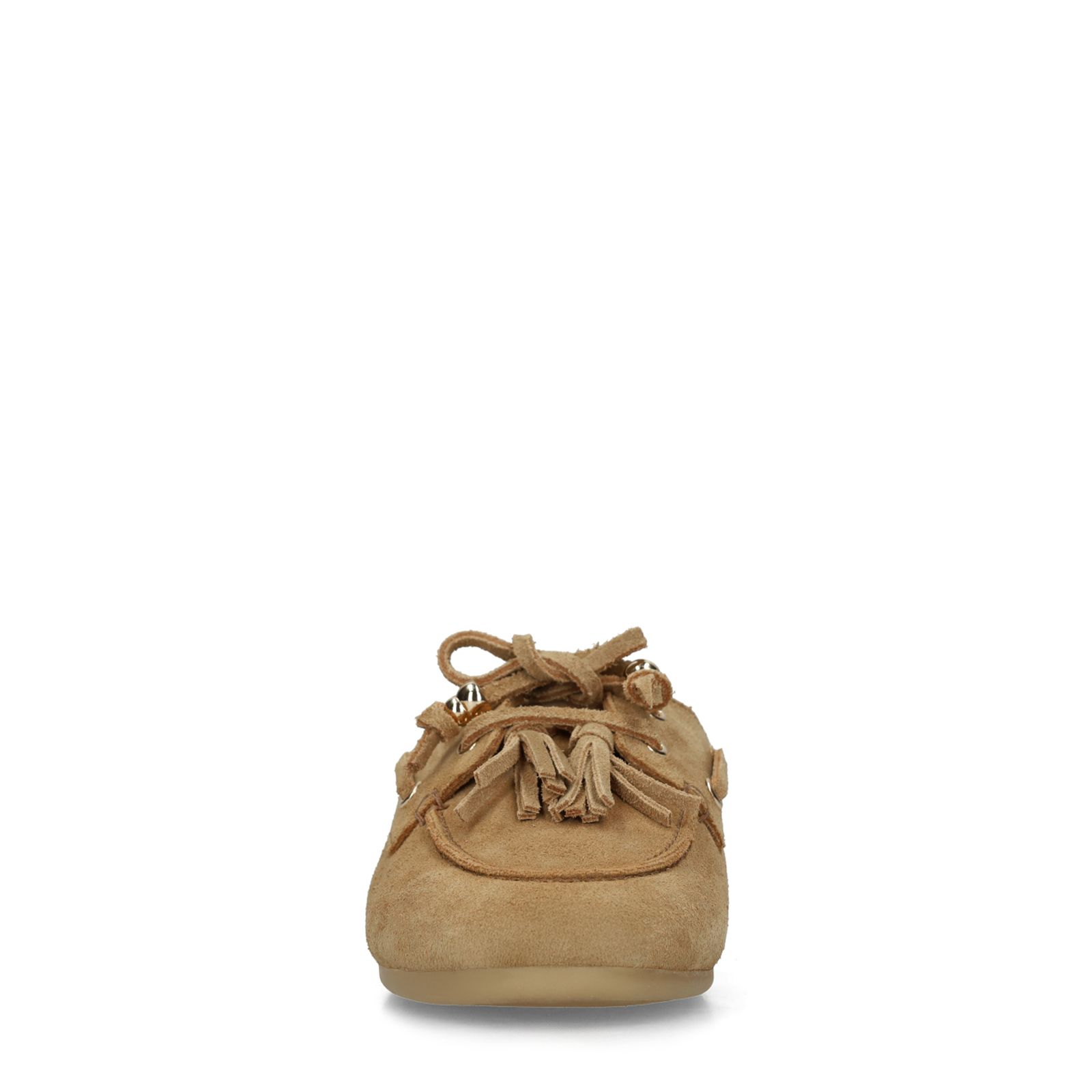 Beige suède instappers