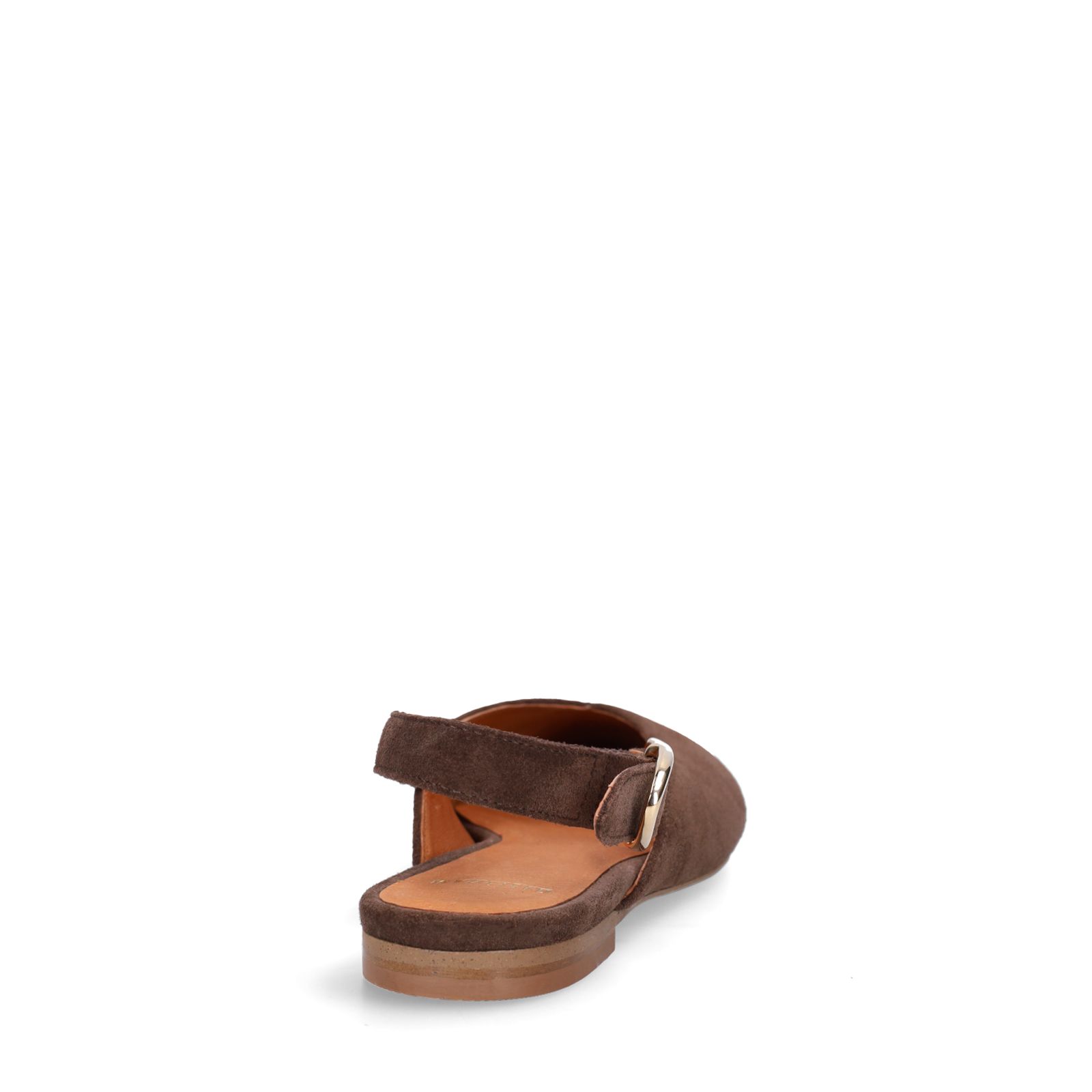 Braune Slingbacks aus Veloursleder