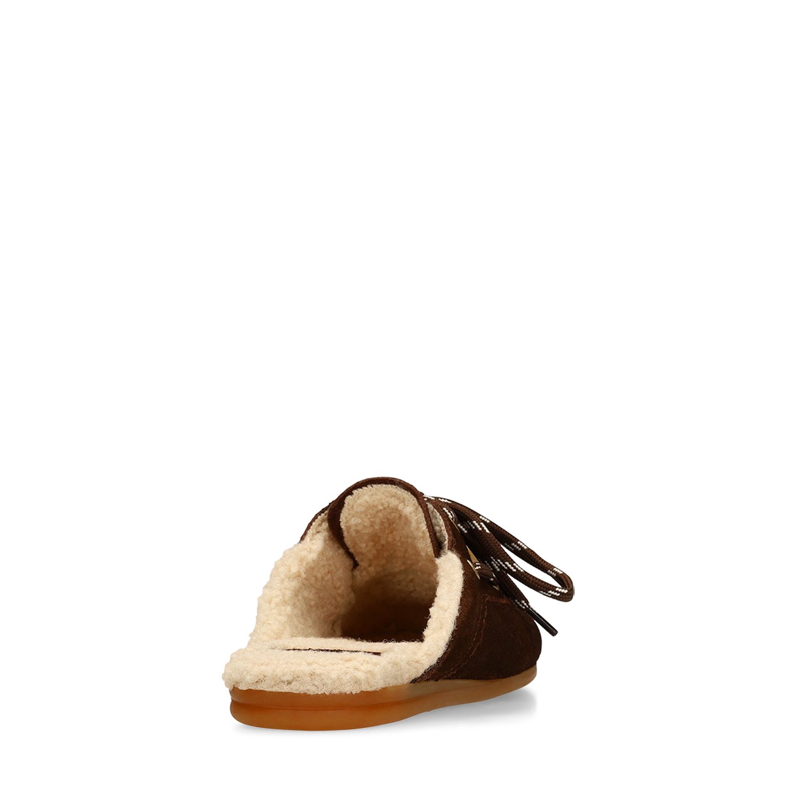 Donkerbruine suède instap loafertjes