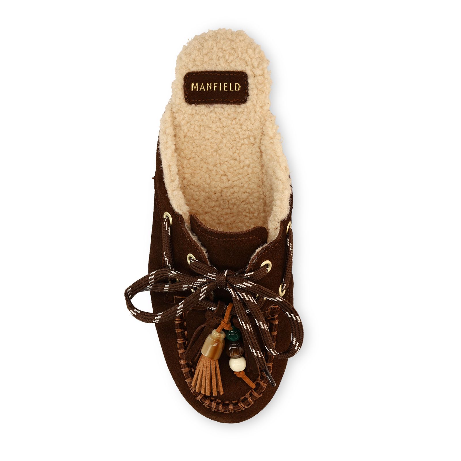 Donkerbruine suède instap loafertjes