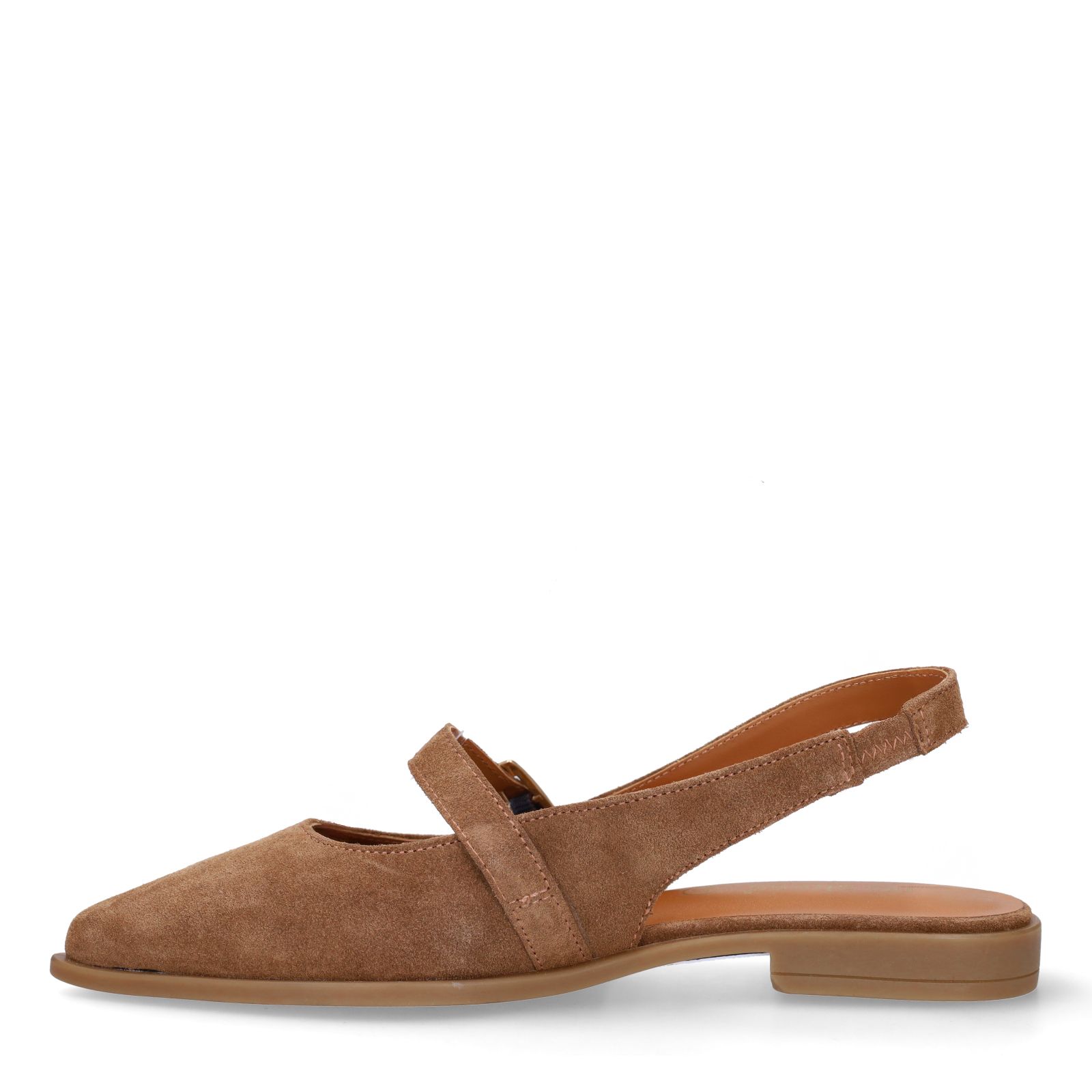 Bruine suède slingbacks
