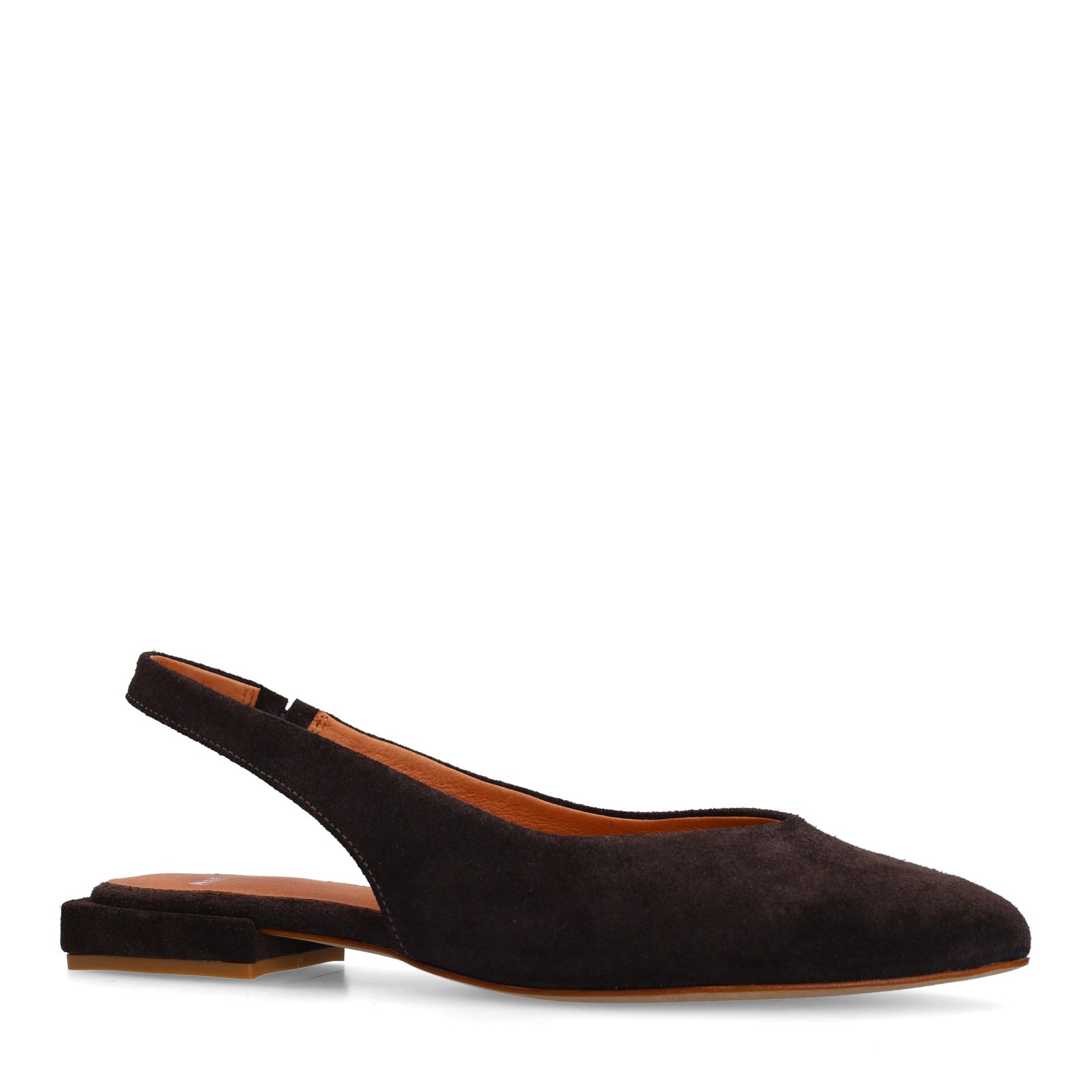 Bruine suède slingbacks