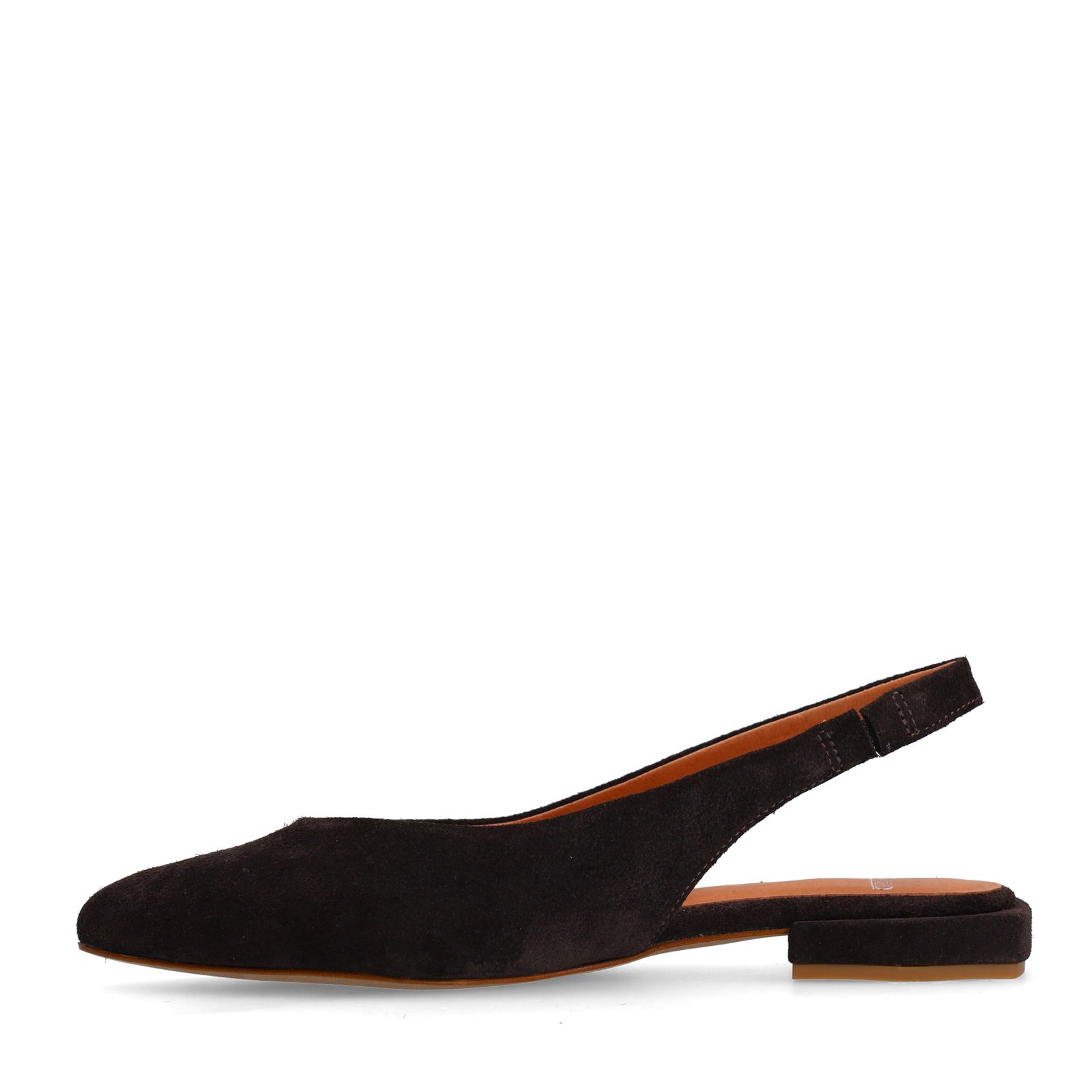 Bruine suède slingbacks