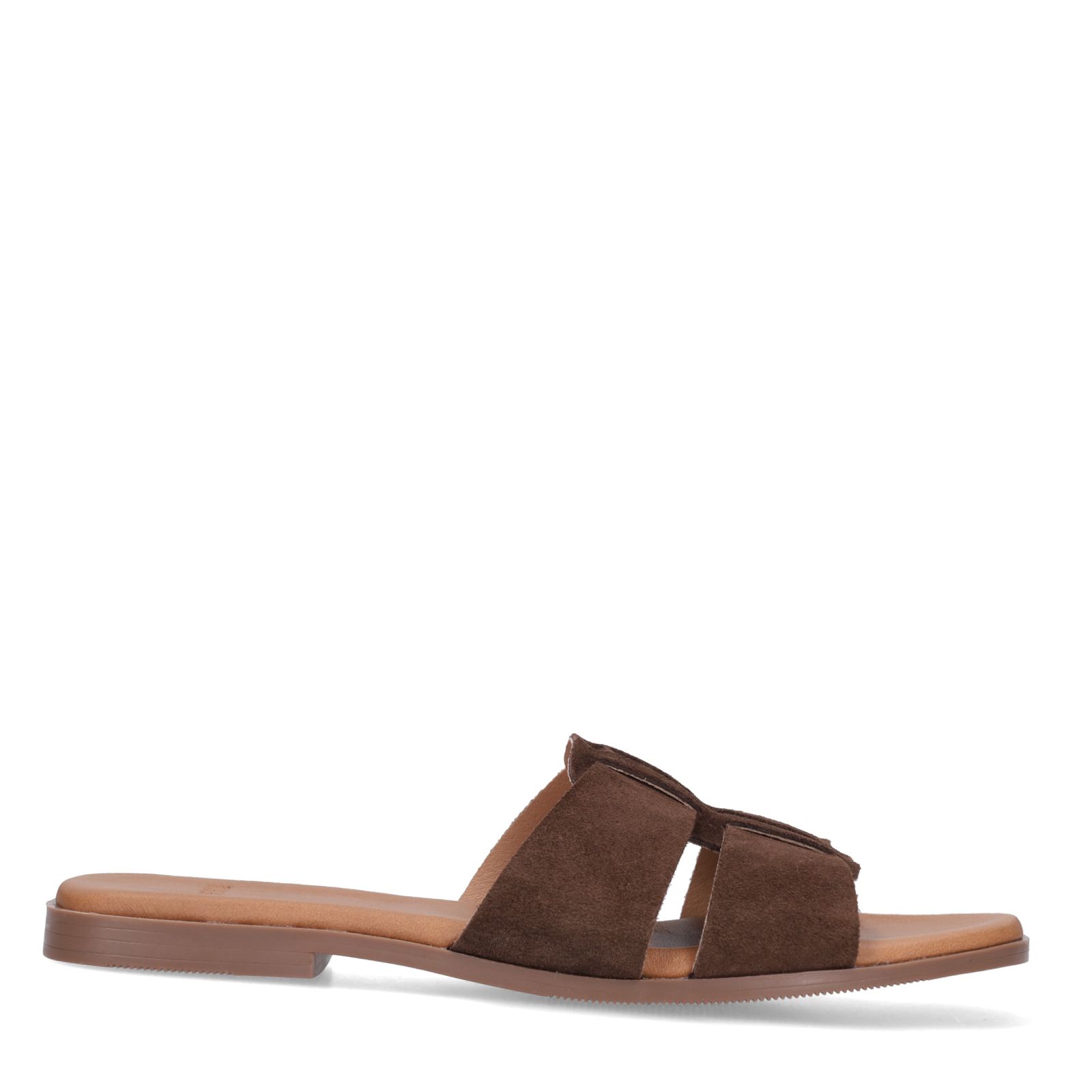 Bruine suède slippers
