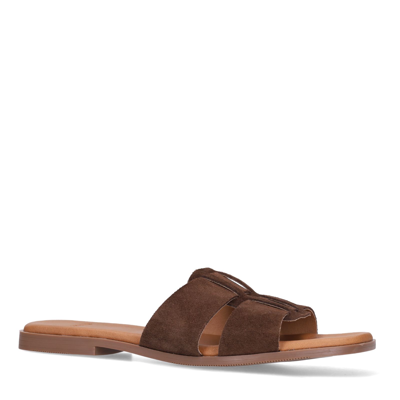 Bruine suède slippers
