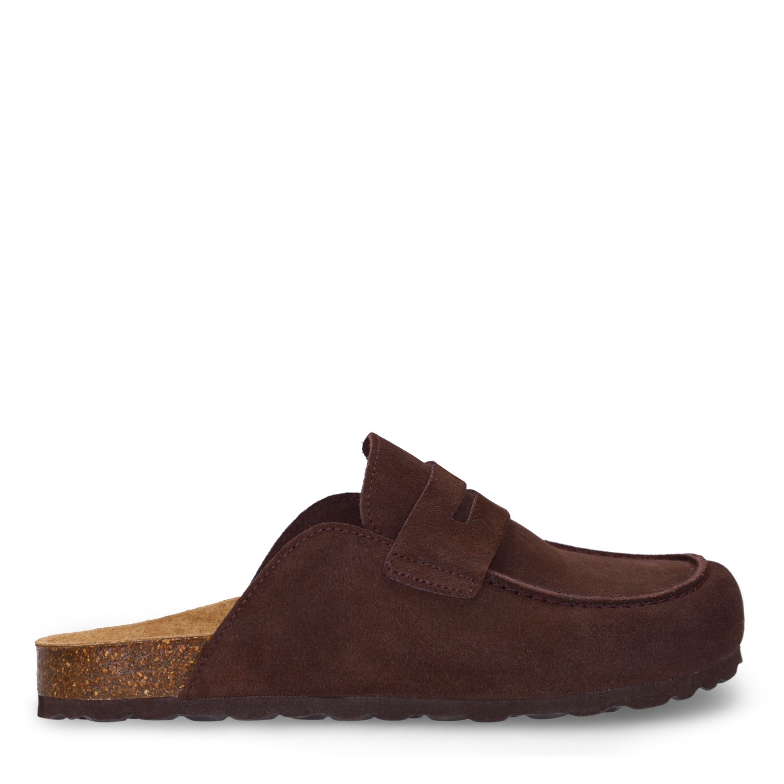 Bruine suède clogs