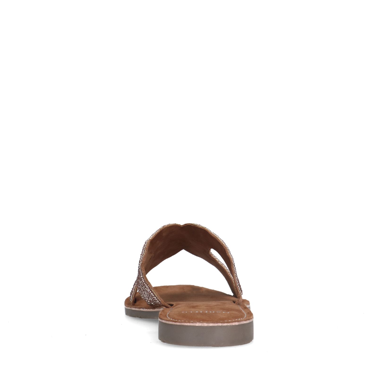 Roze kralen slippers
