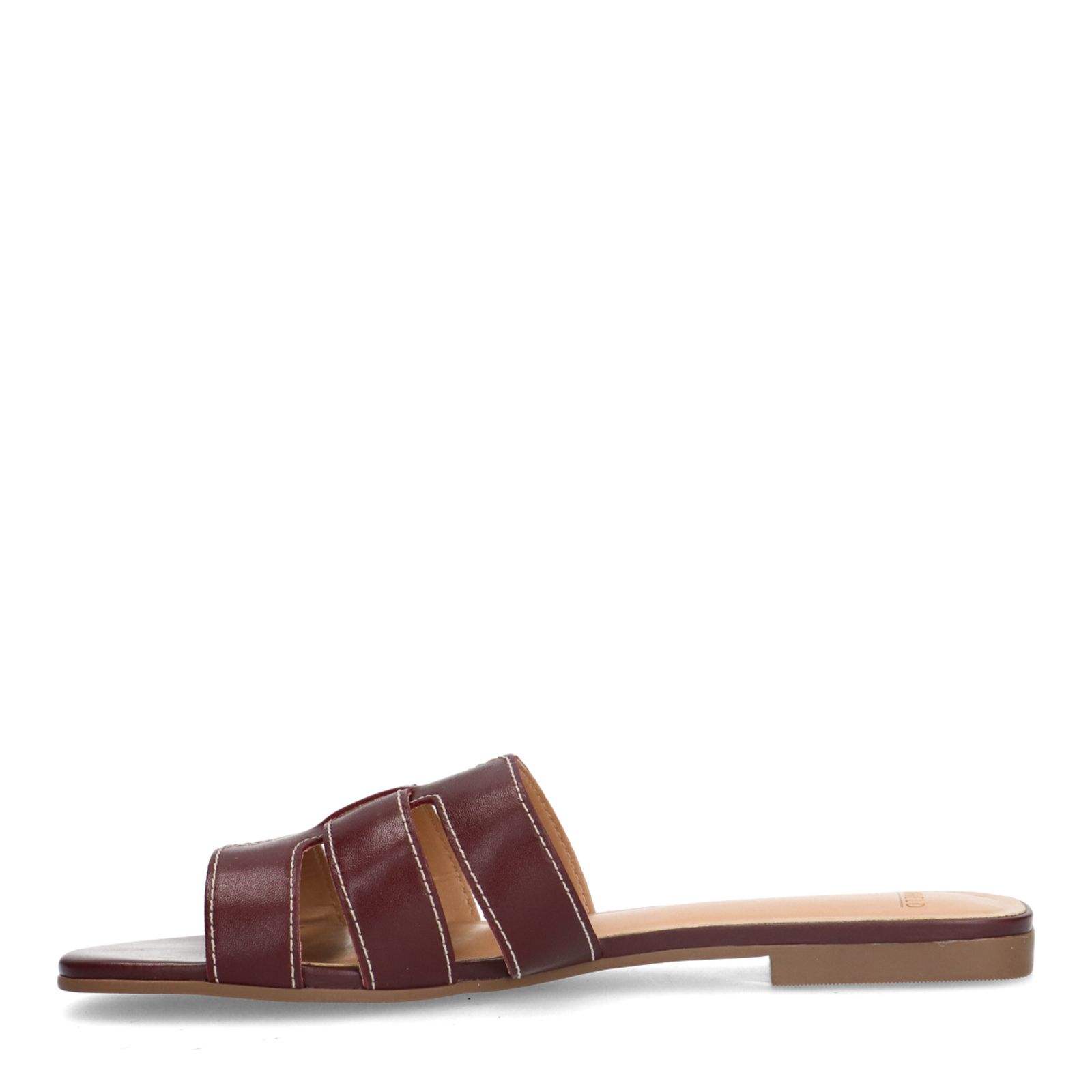 Bordeauxrote Ledersandalen