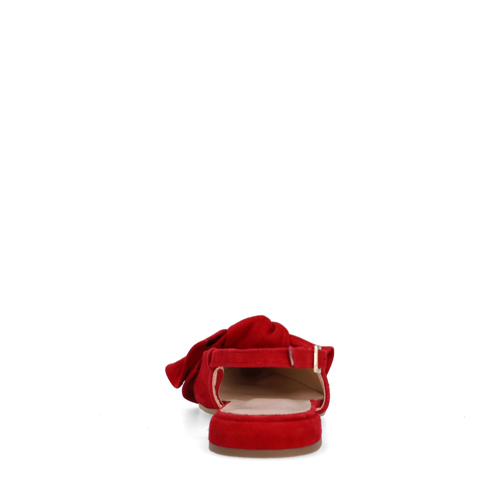 Rode suède slingbacks