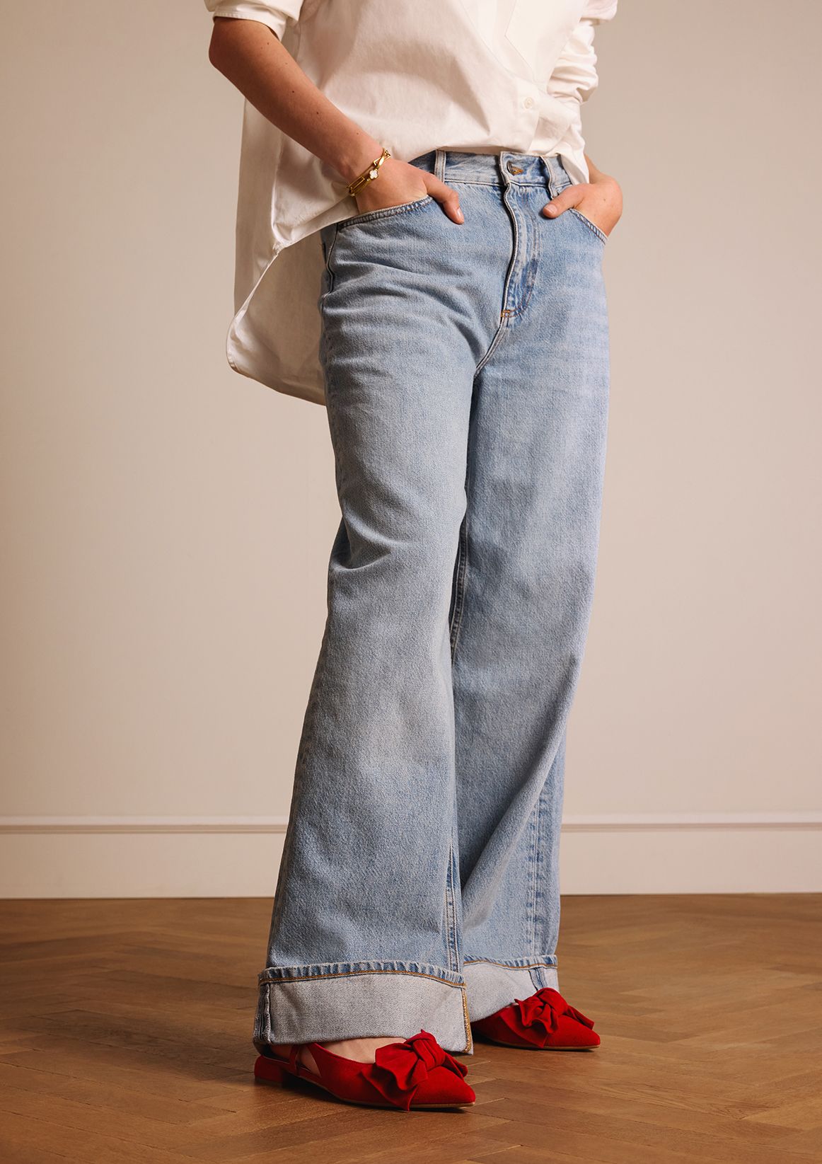 Rode suède slingbacks