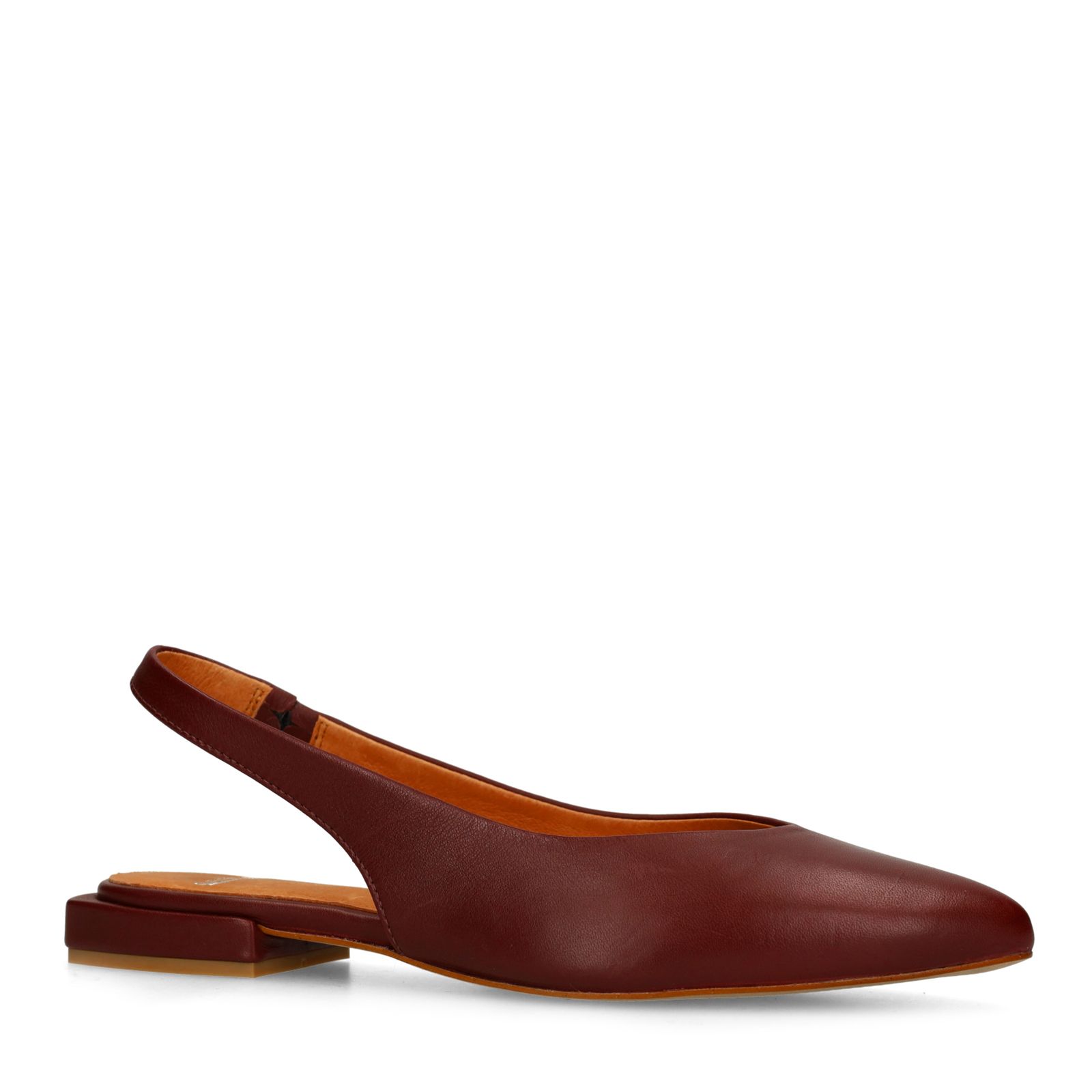 Bordeaux rode leren slingbacks