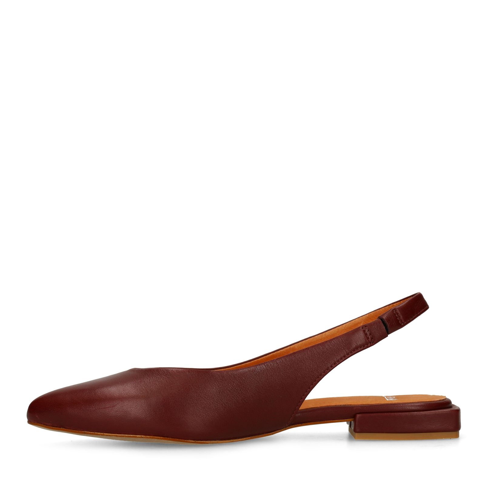 Bordeaux rode leren slingbacks