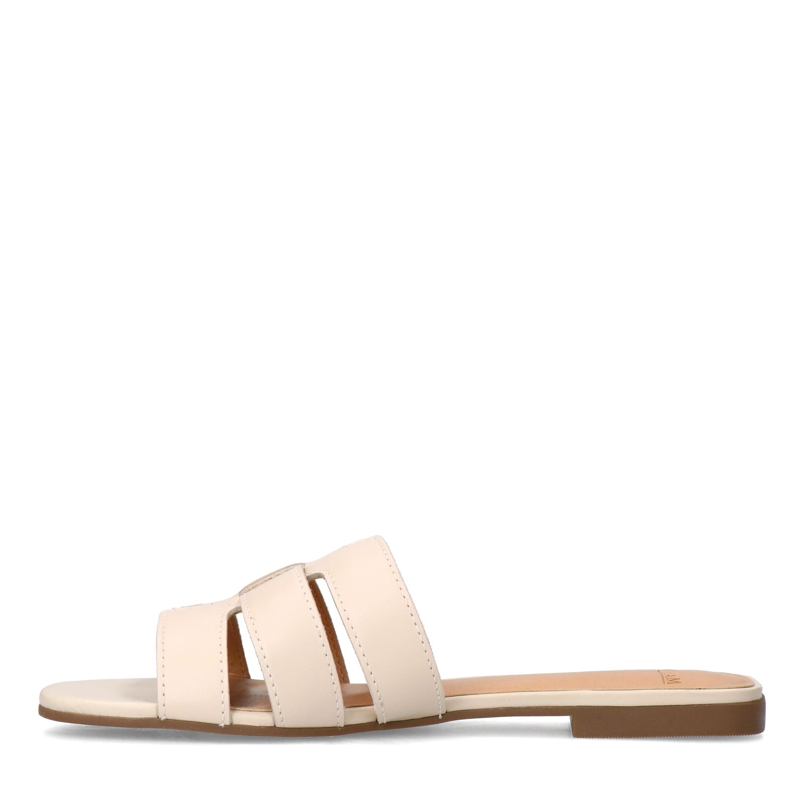 Weiße Ledersandalen