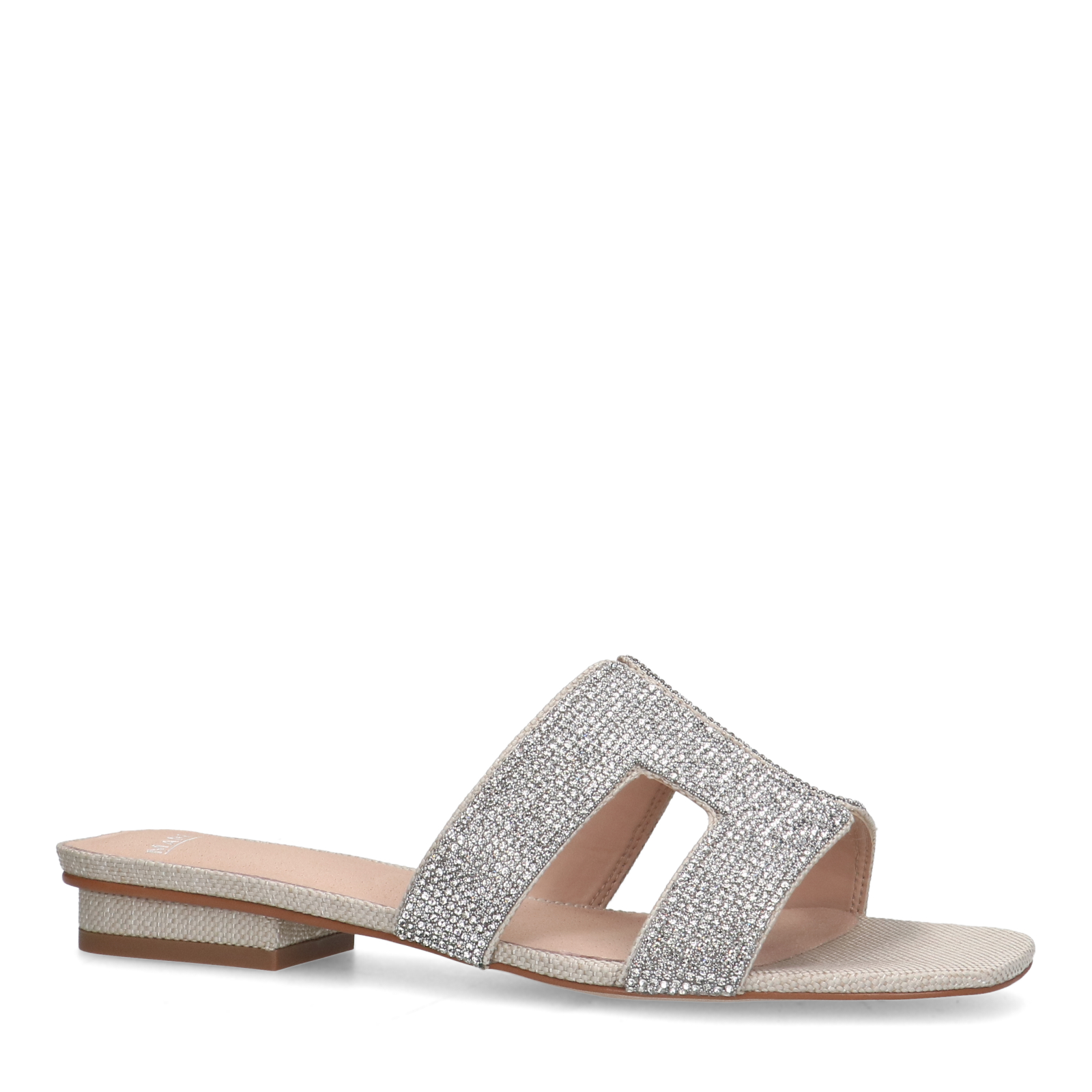 Zilveren glitter slippers Slippers Manfield Manfield