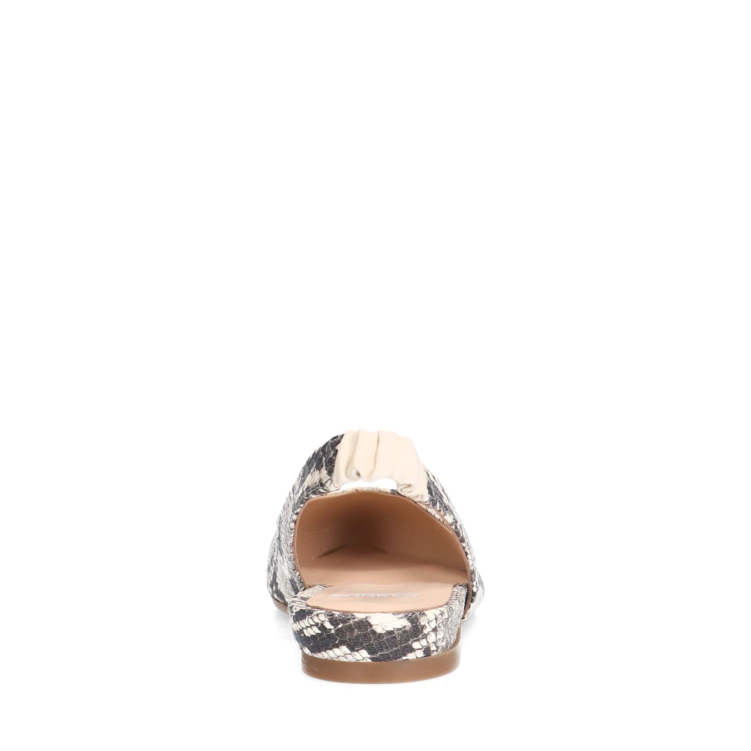 Slangenprint leren slingbacks