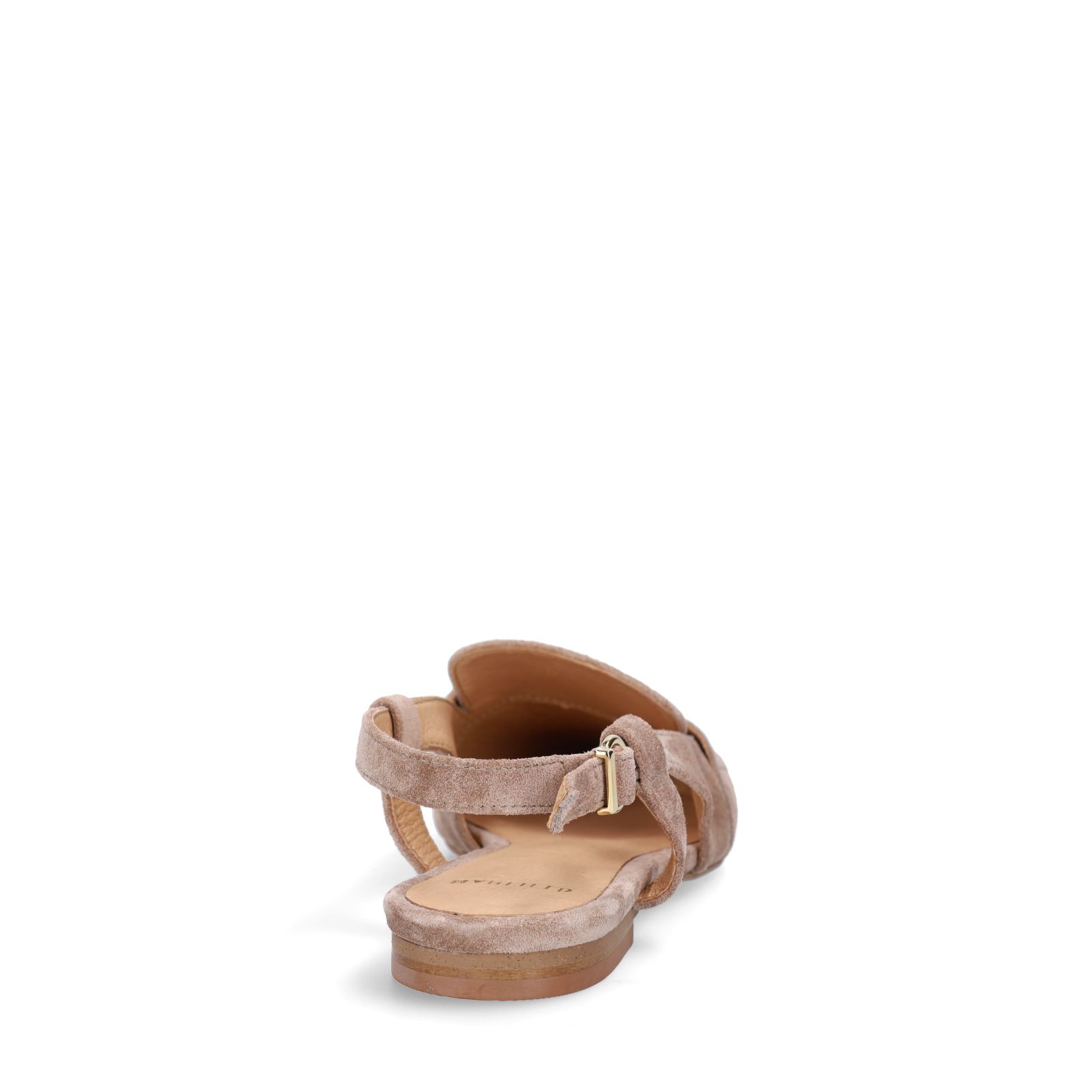Taupe suède slingbacks