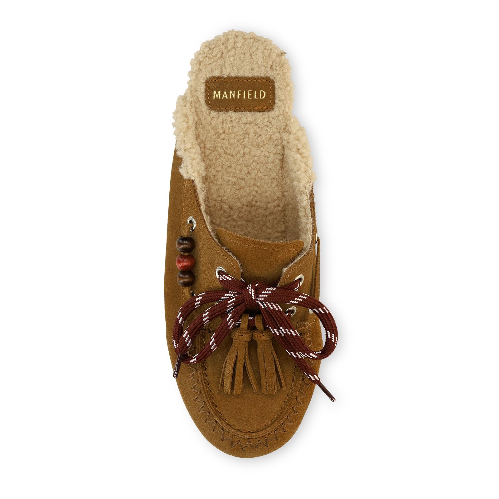 Cognac suède instap loafertjes