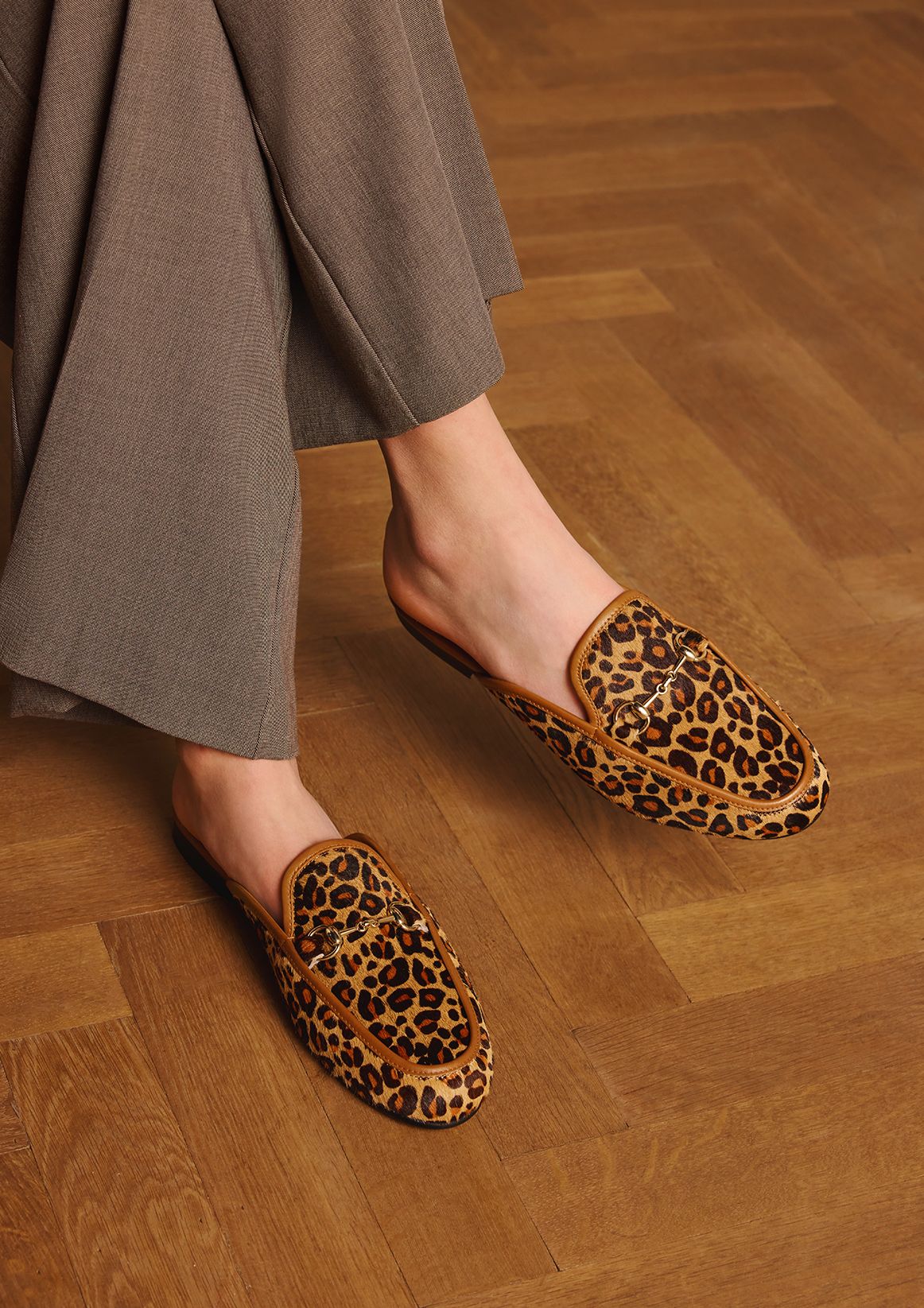 Mules mit Pantherprint