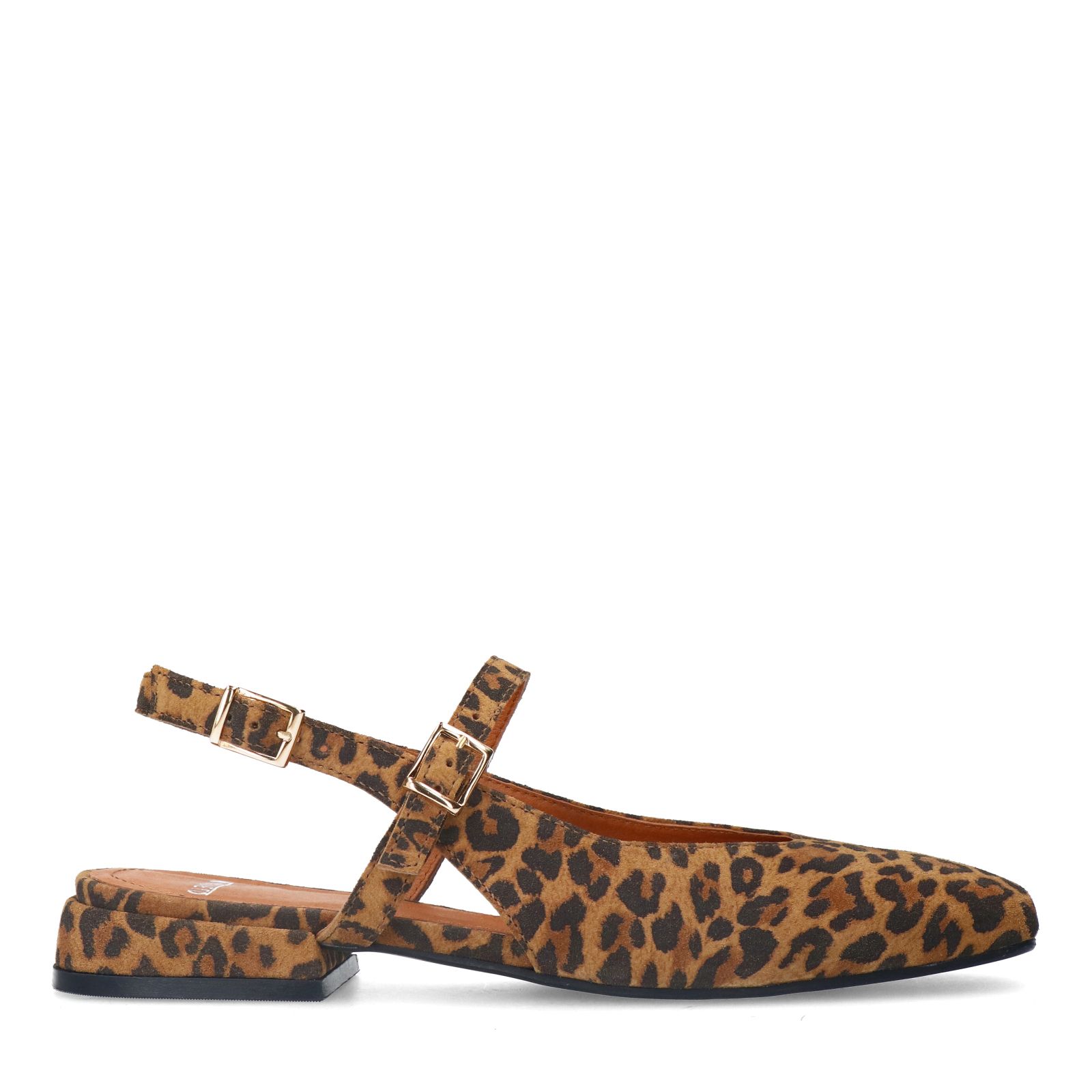 Leopard suède slingbacks