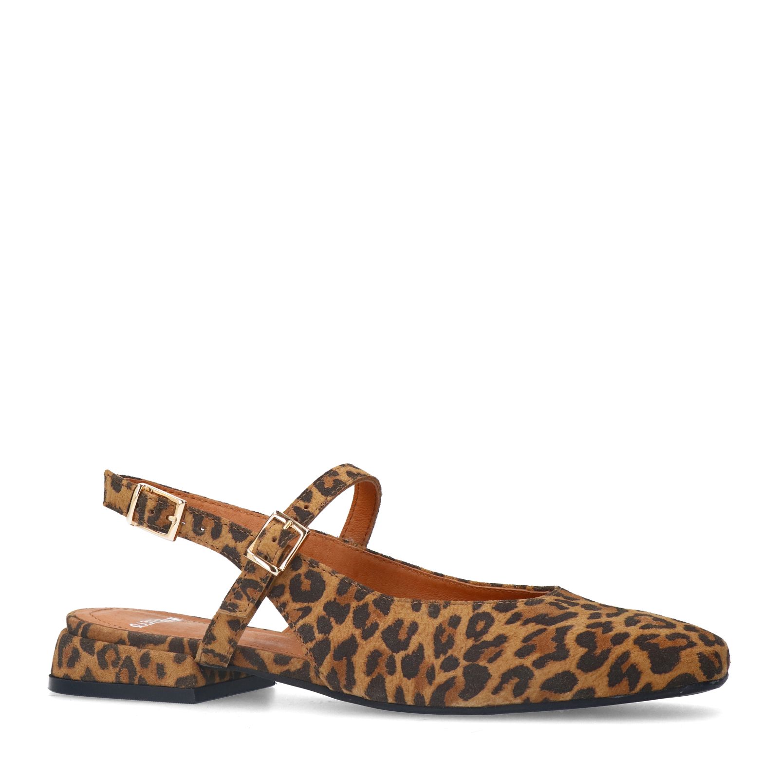 Leopard suède slingbacks