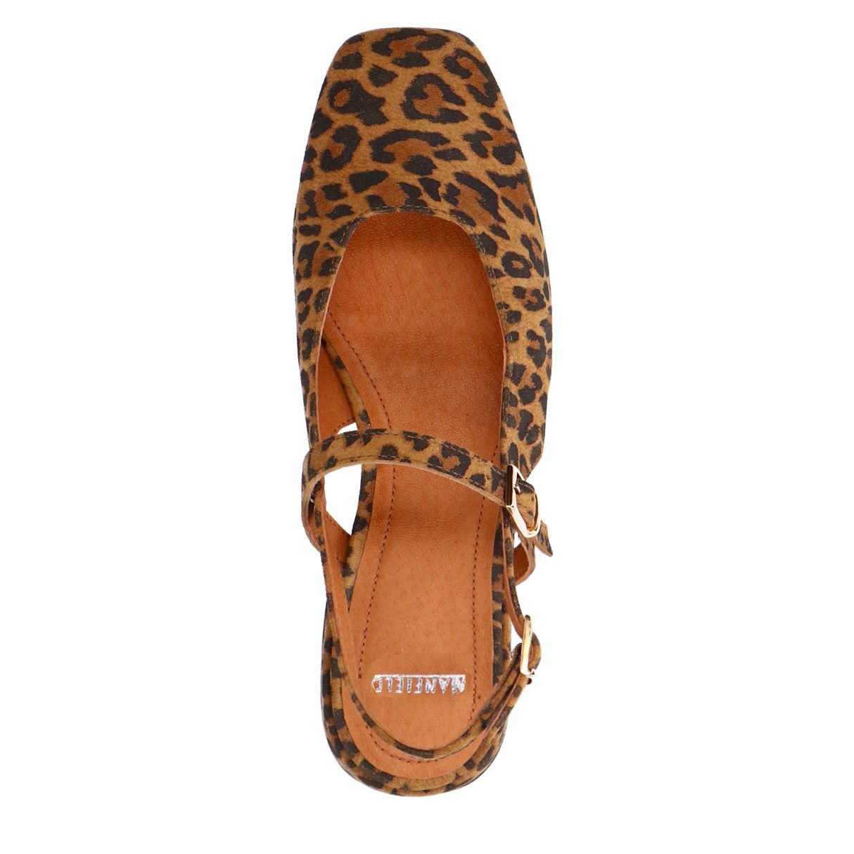 Leopard suède slingbacks