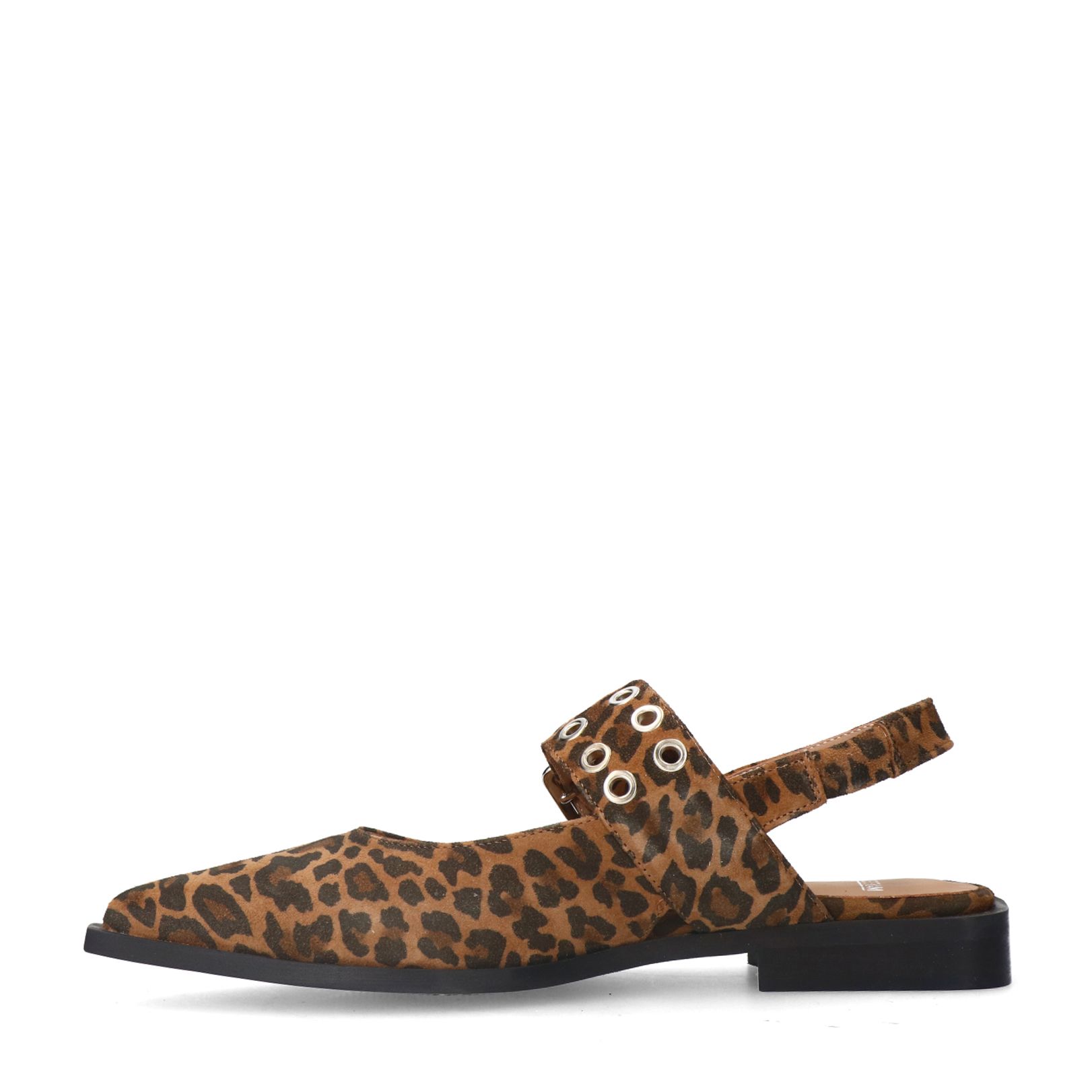 Leopard suède slingbacks