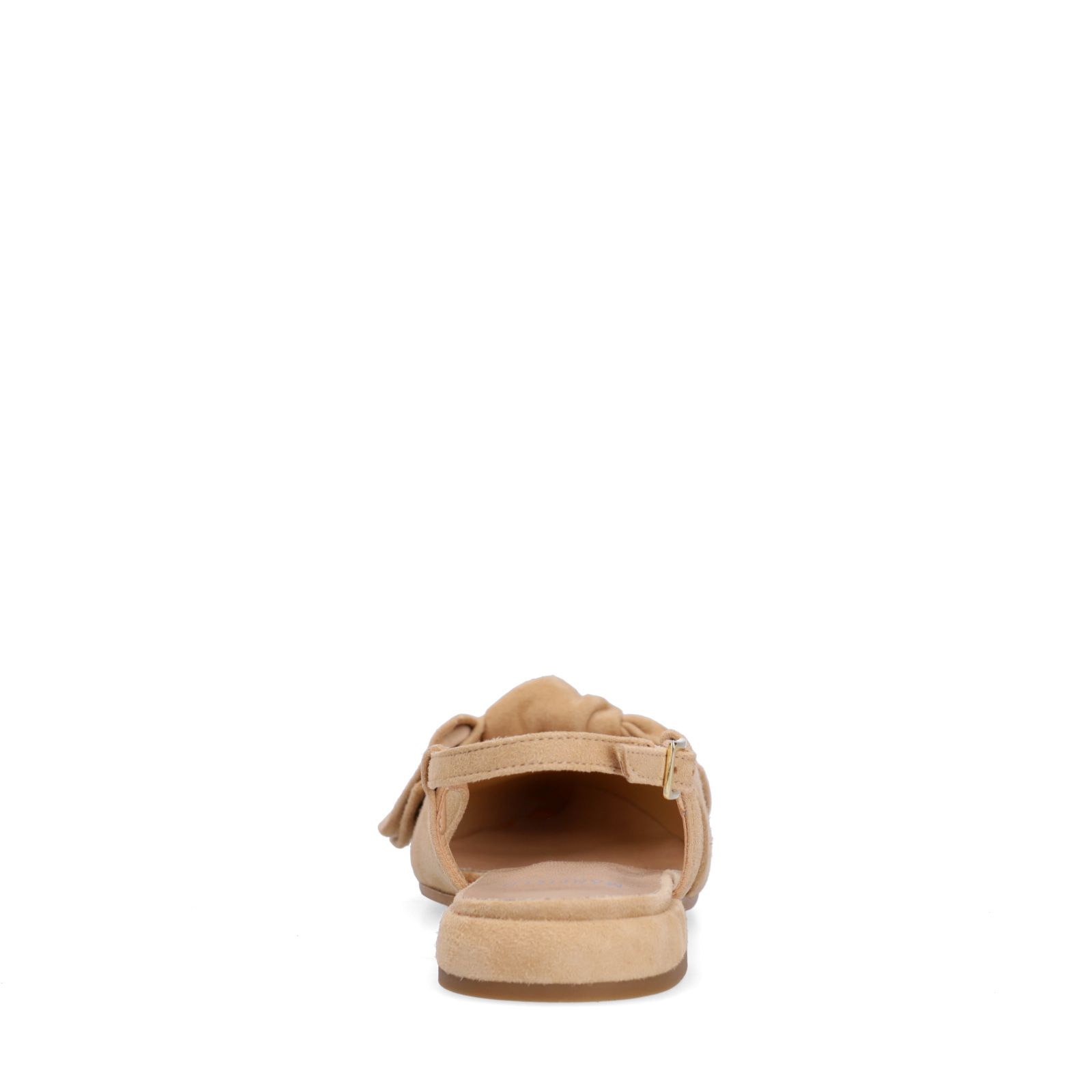 Beige suède slingbacks
