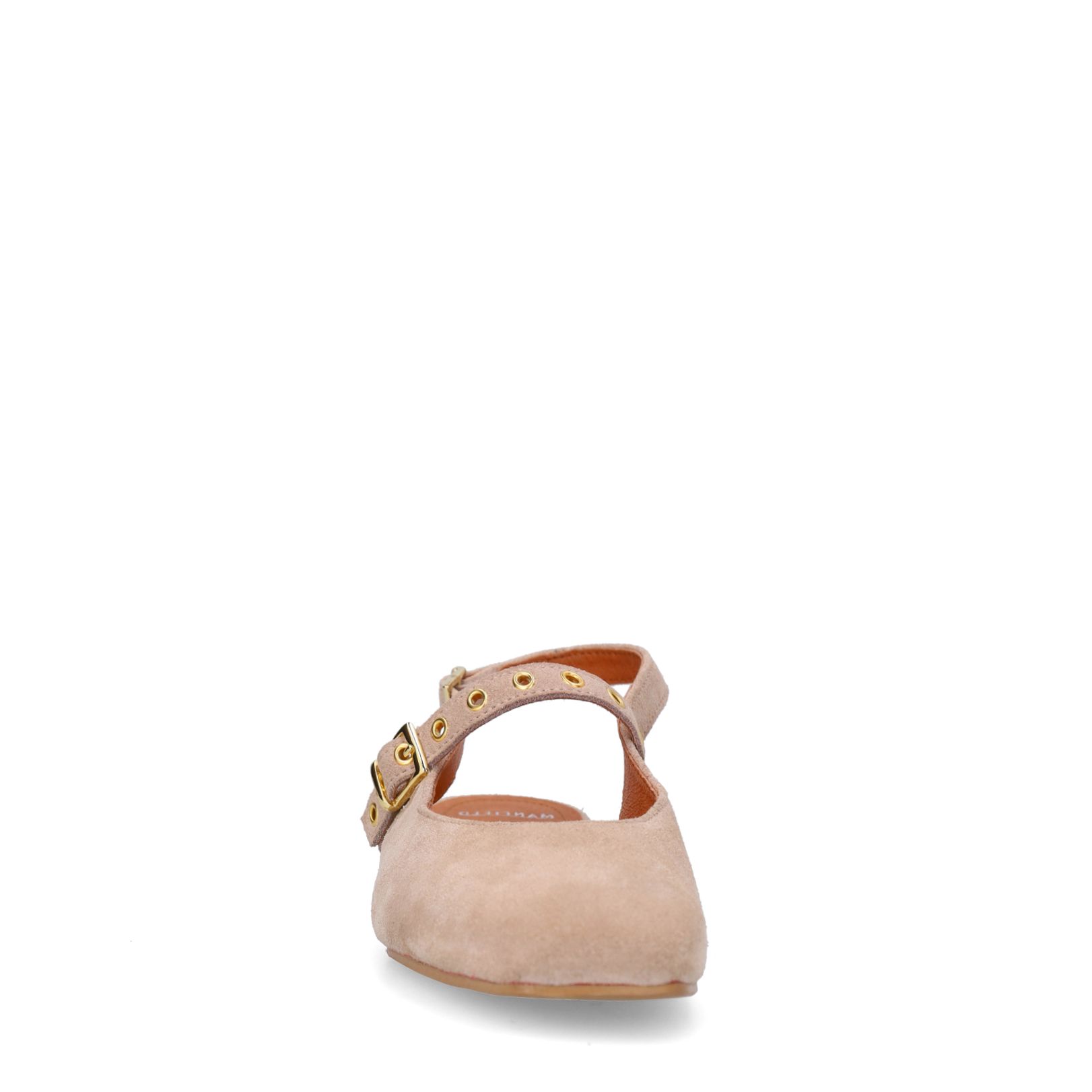 Beige suède slingbacks