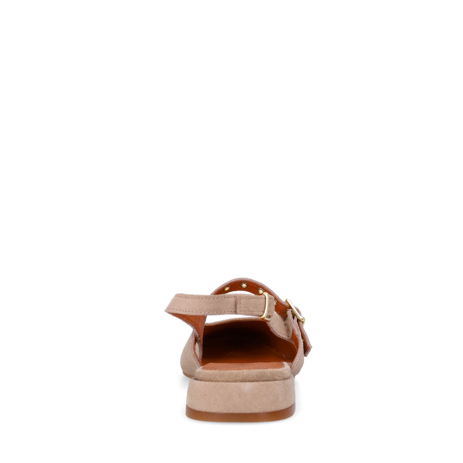 Beige suède slingbacks