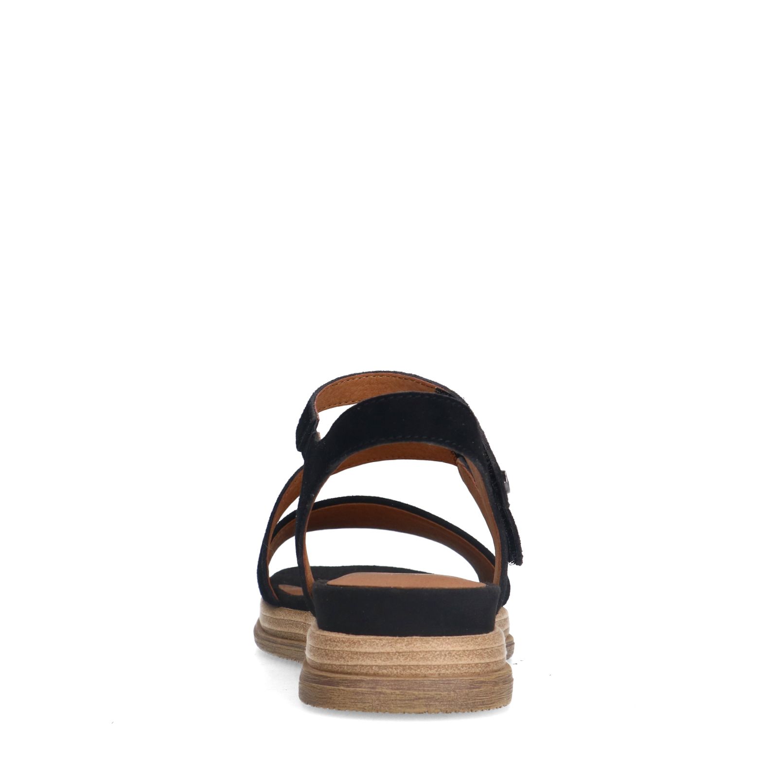 Zwarte leren sandalen