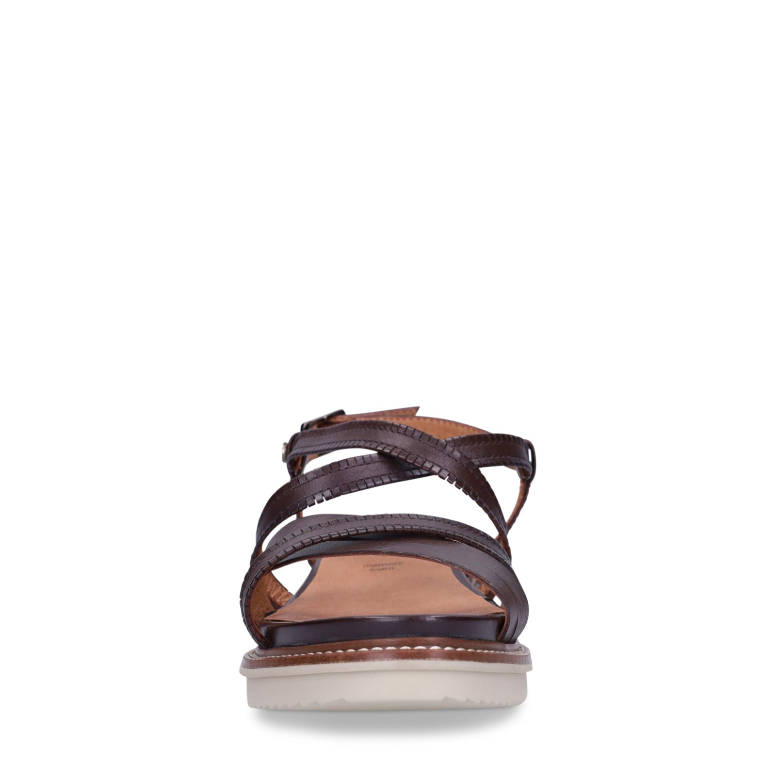 Dunkelbraune Ledersandalen