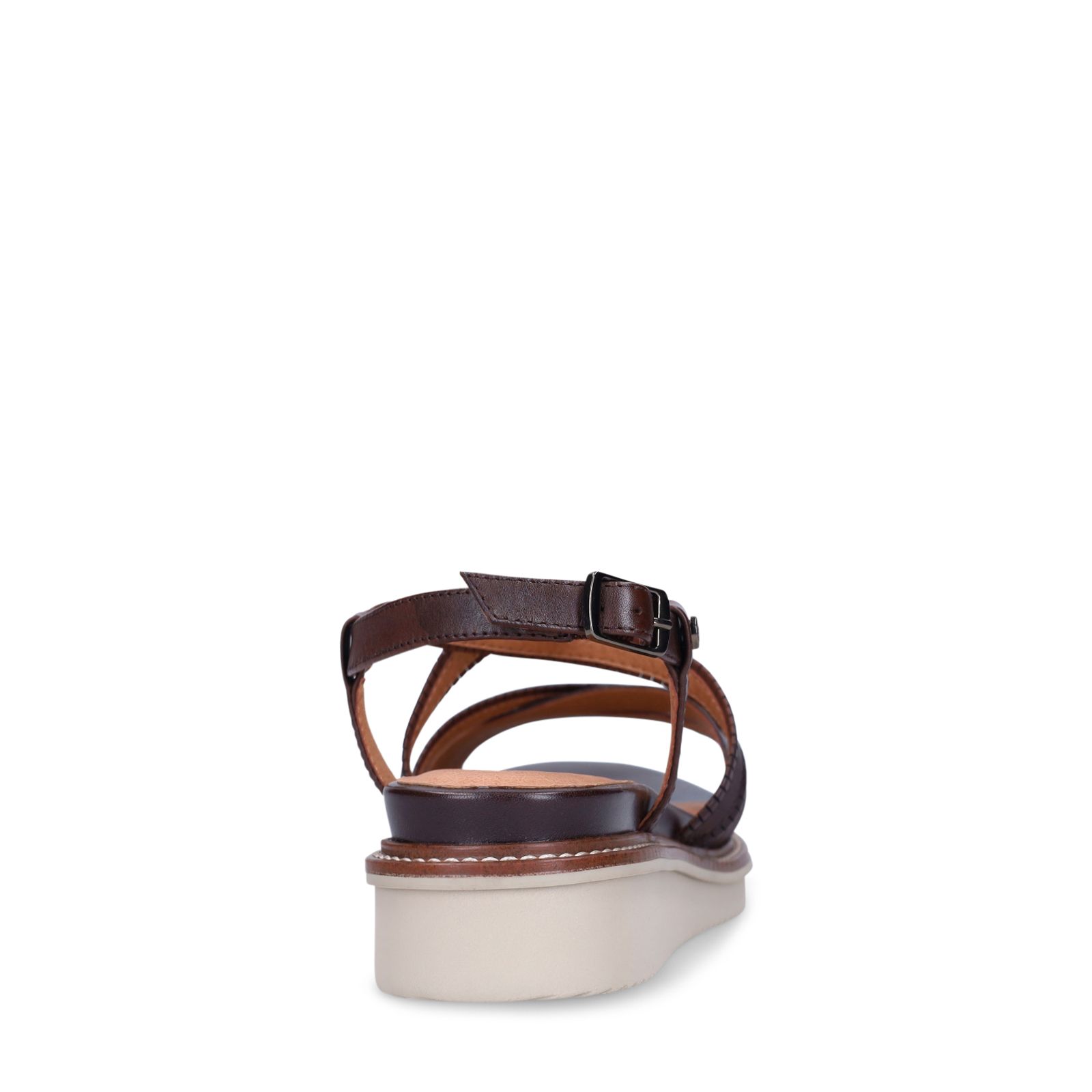 Dunkelbraune Ledersandalen