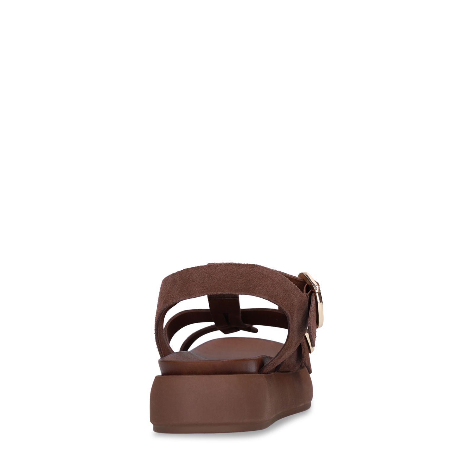 Bruine suède sandalen