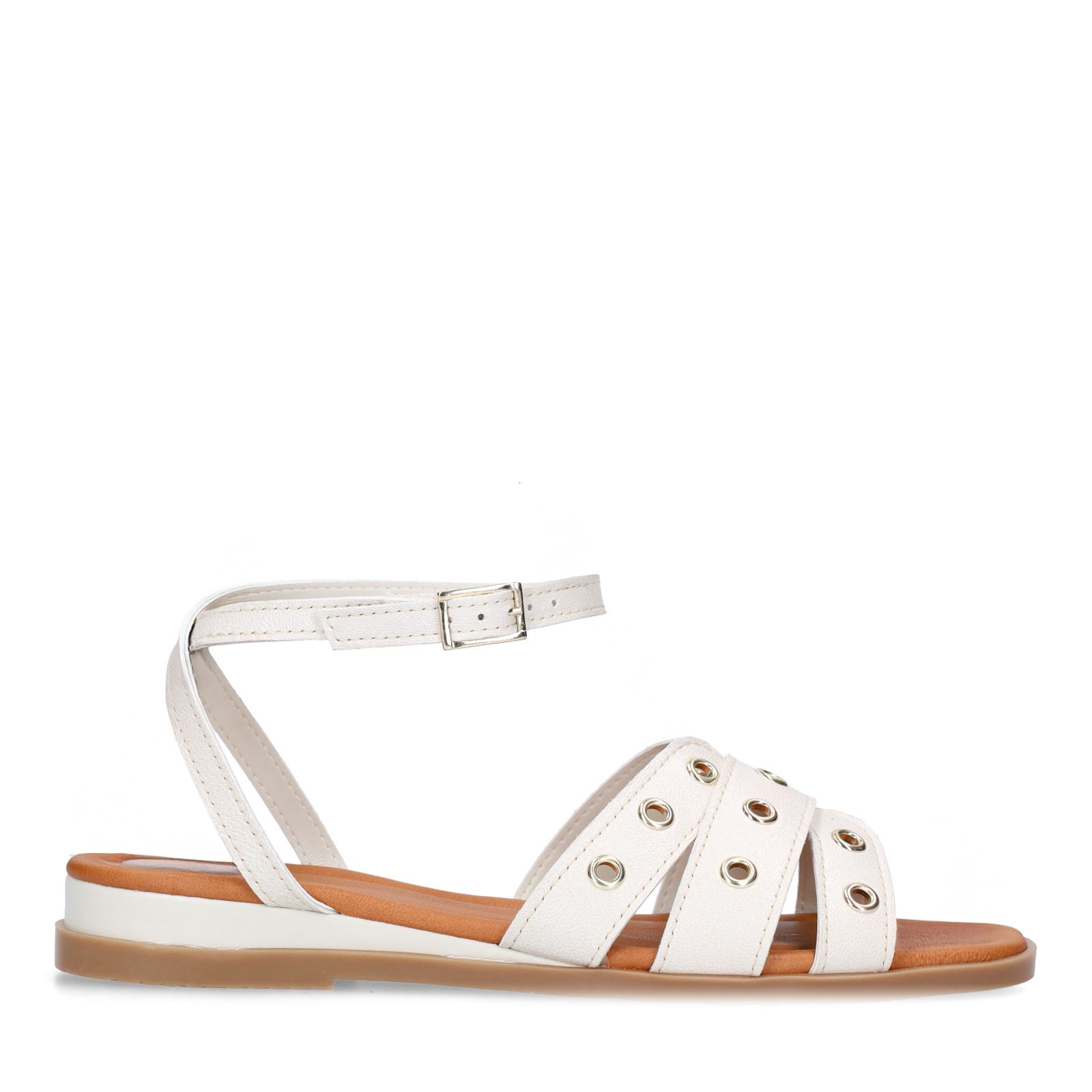 Off White leren sandalen met studs