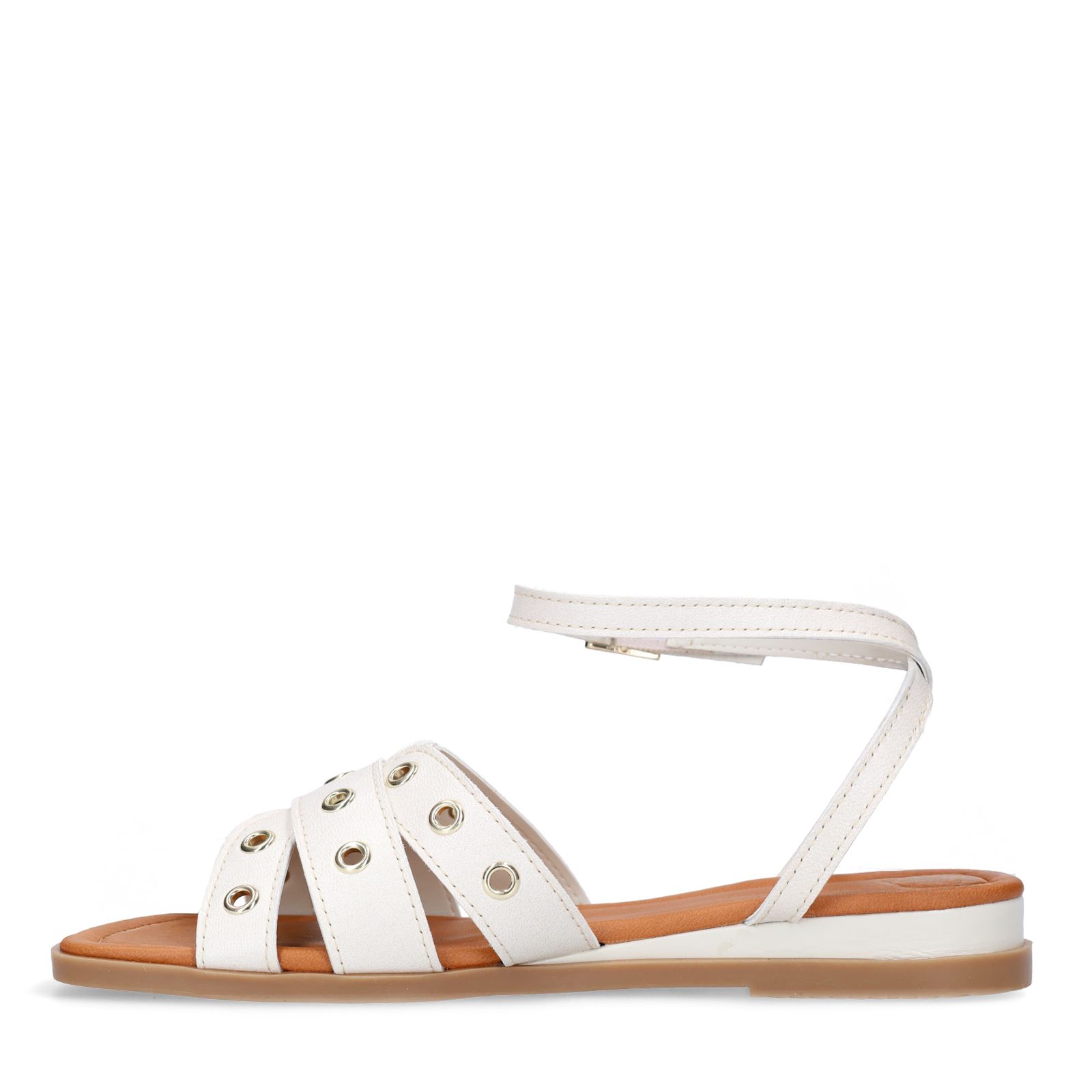 Off White leren sandalen met studs