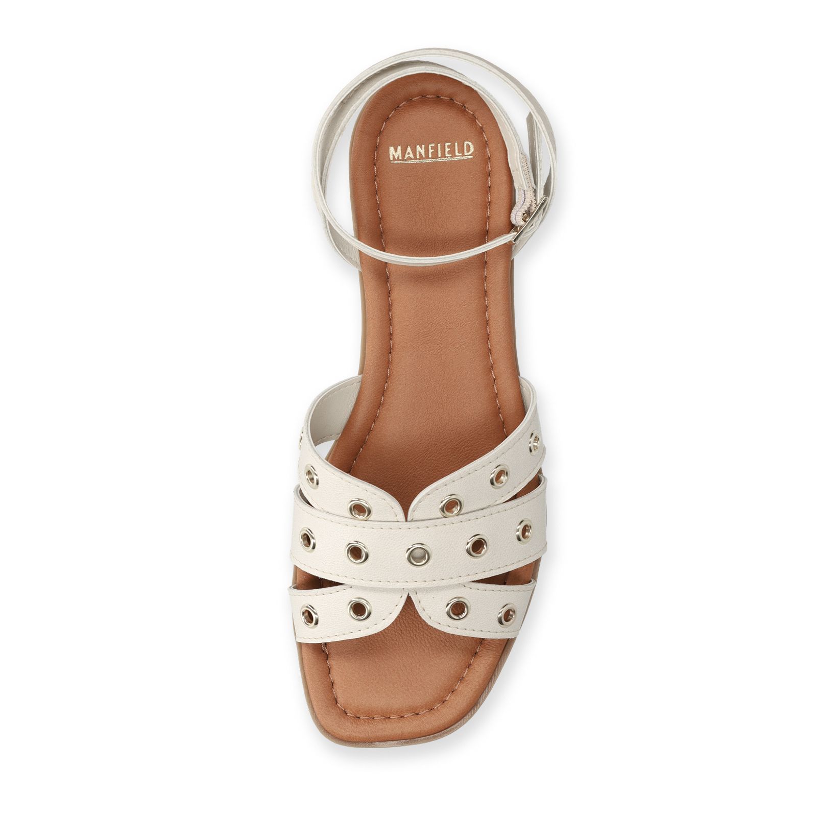 Off White leren sandalen met studs