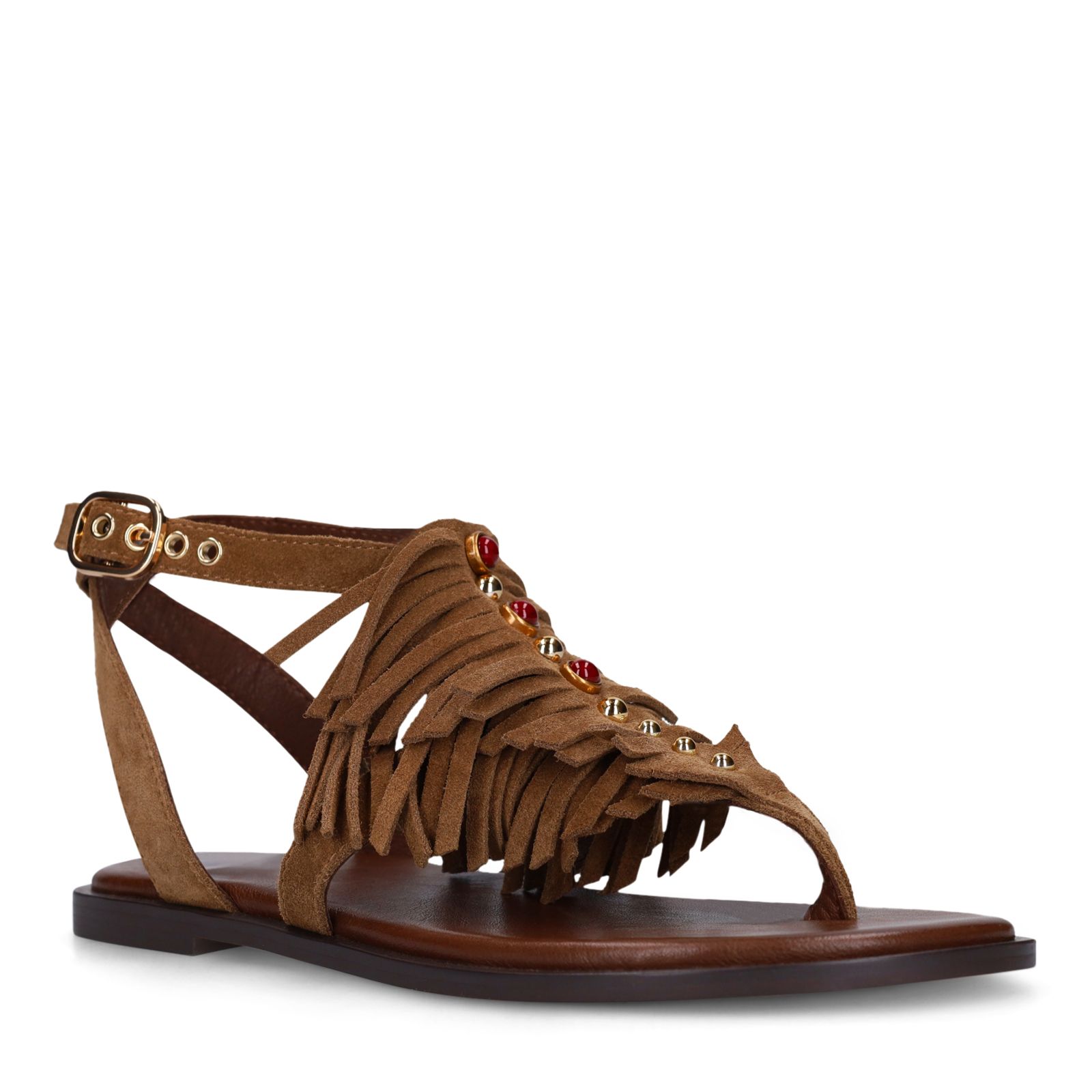 Taupe suède slippers